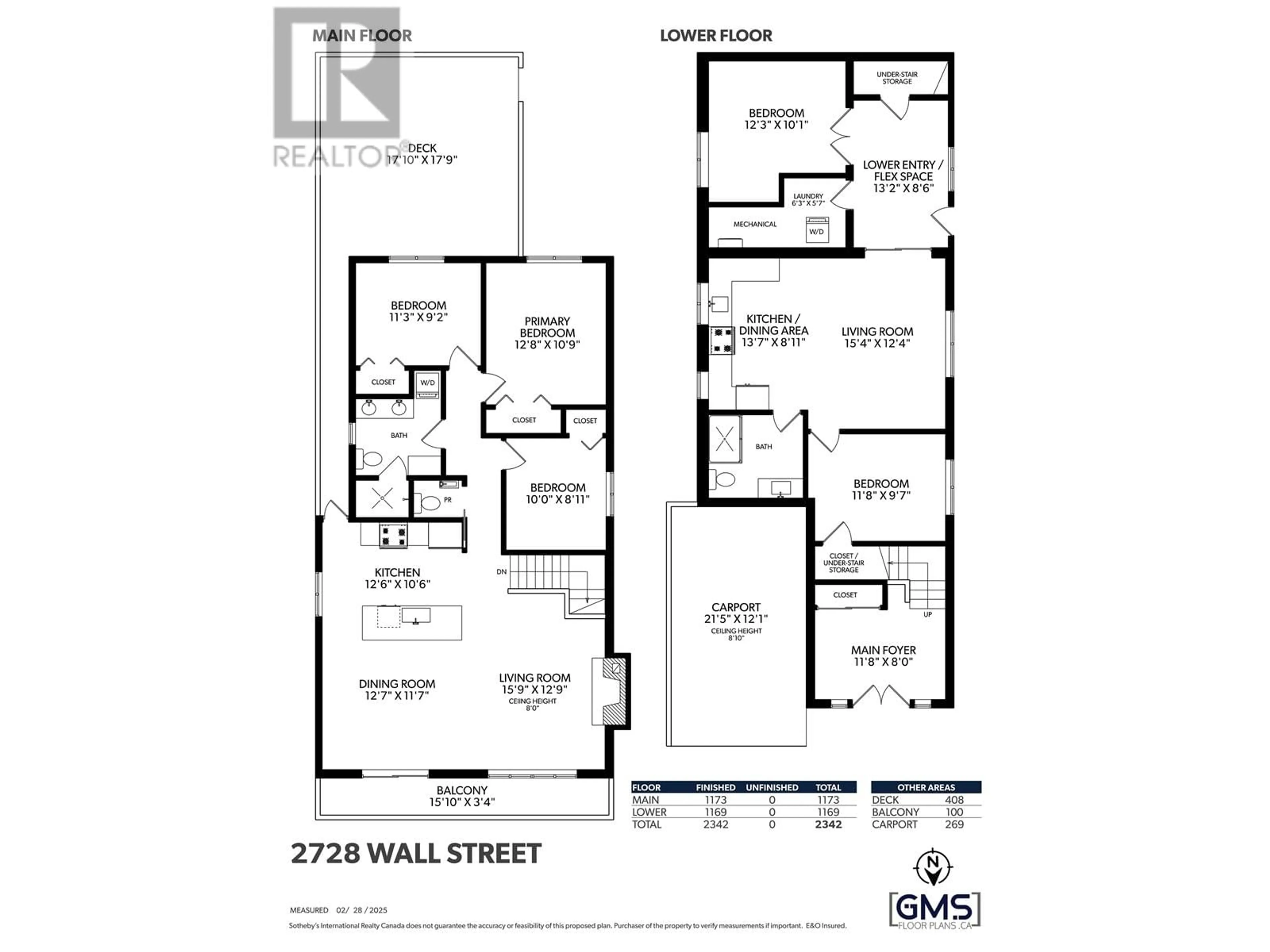 Floor plan for 2728 WALL STREET, Vancouver British Columbia V5K1A9