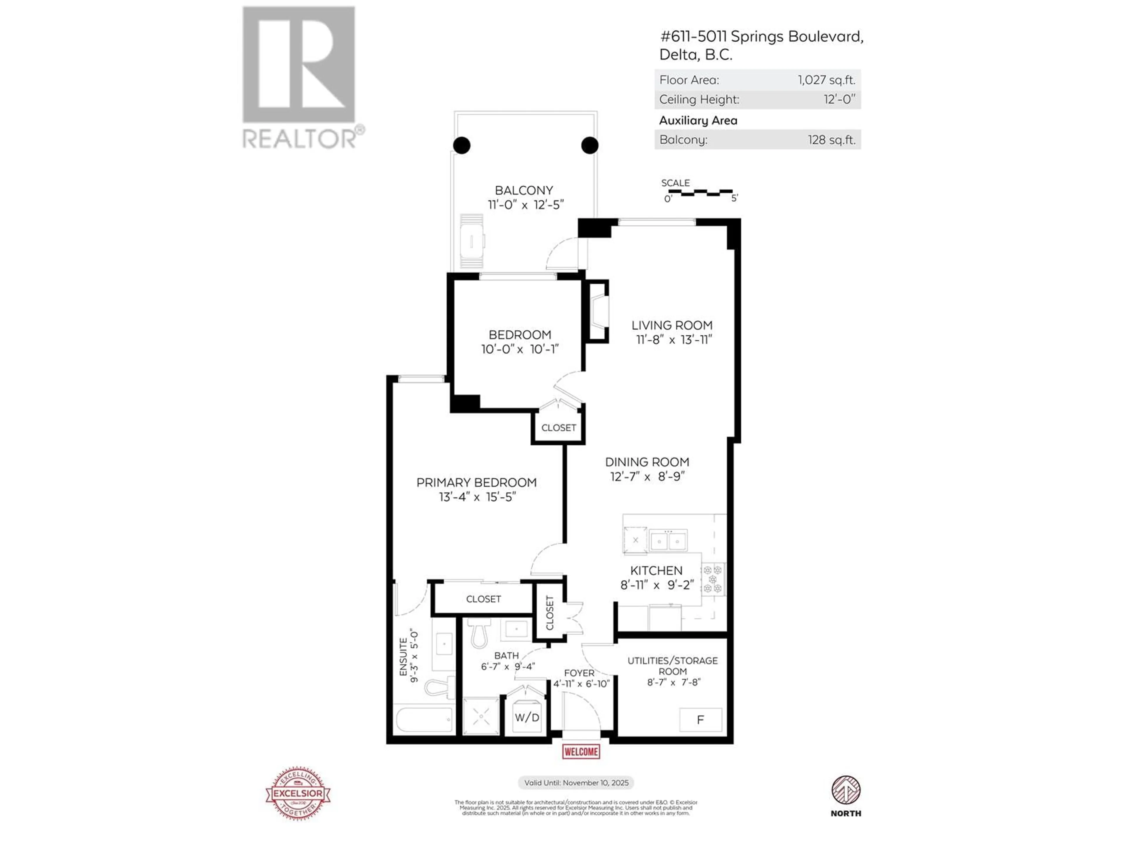 Floor plan for 611 5011 SPRINGS BOULEVARD, Delta British Columbia V4M0B6