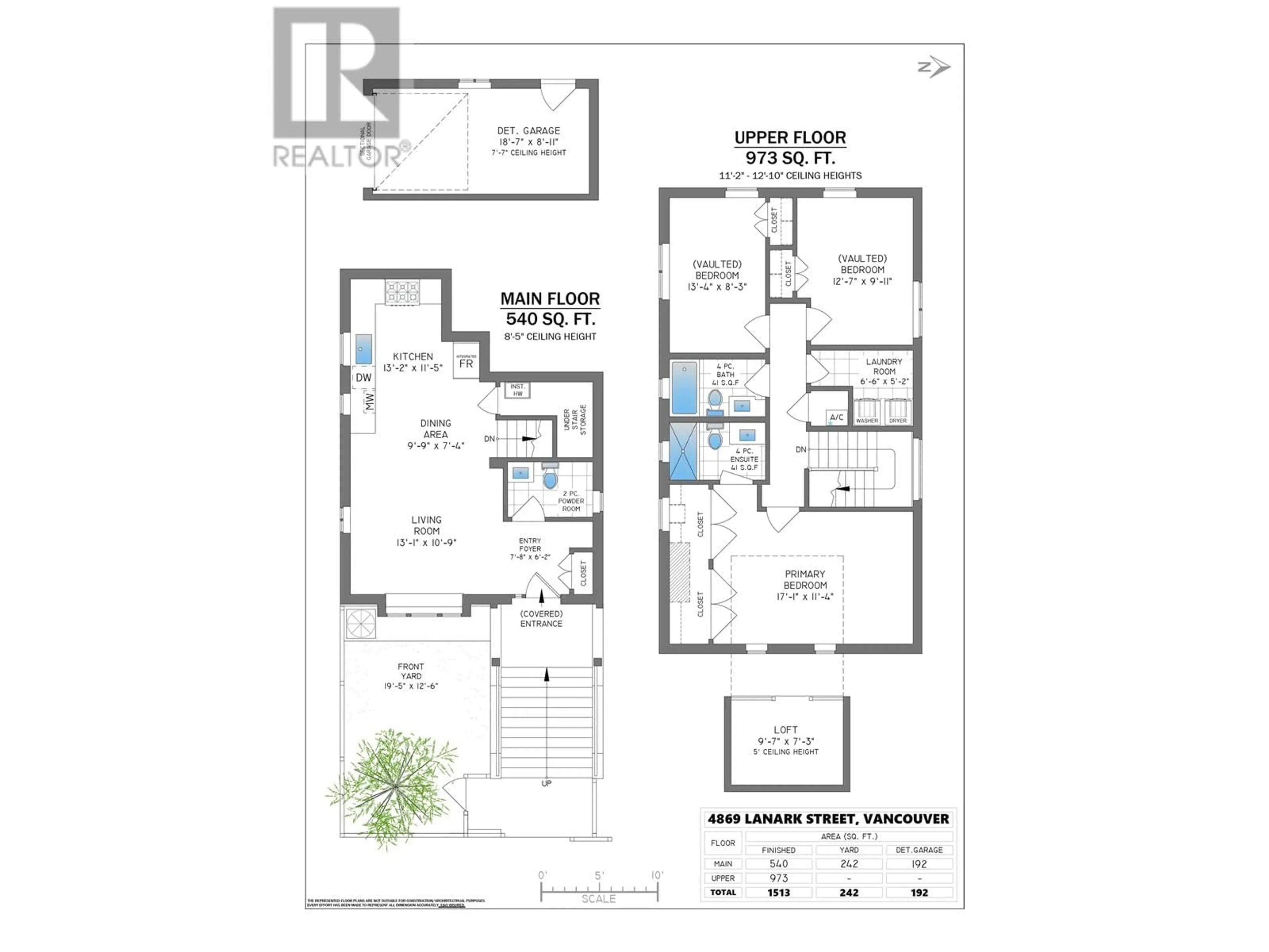 Floor plan for 4869 LANARK STREET, Vancouver British Columbia V5N3S1