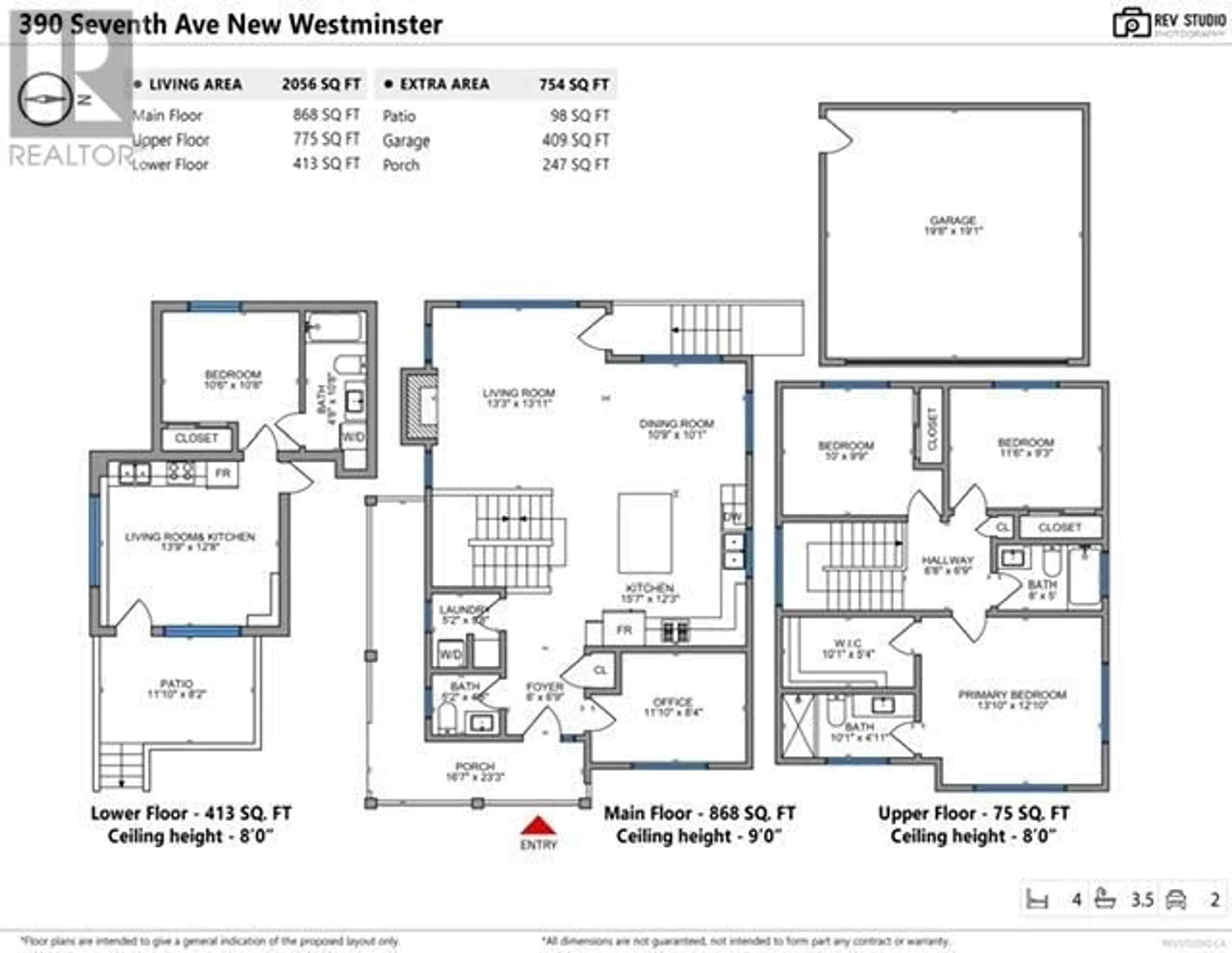 Floor plan for 390 SEVENTH AVENUE, New Westminster British Columbia V3L2W1