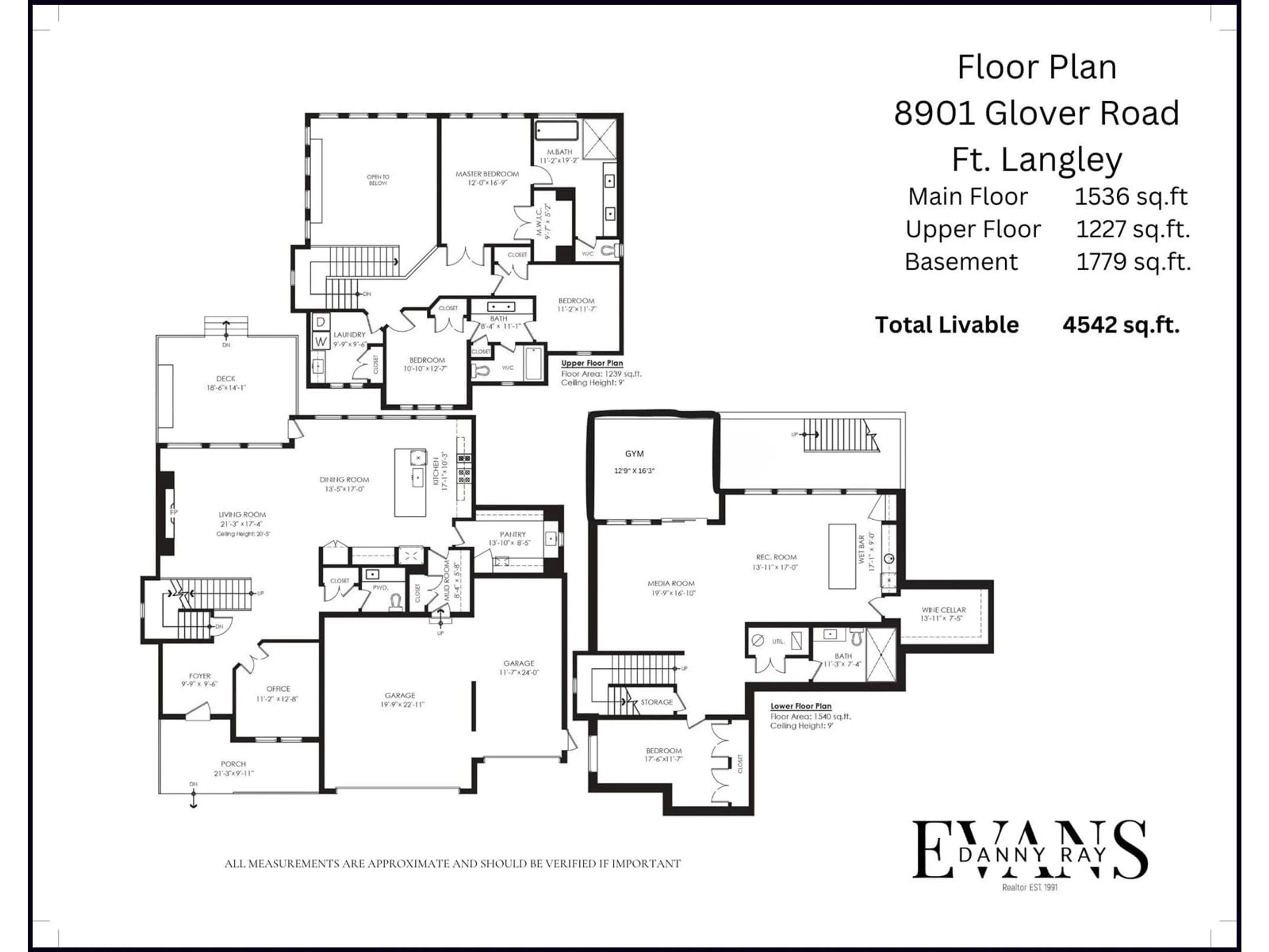 Floor plan for 8901 GLOVER, Langley British Columbia V1M2R6