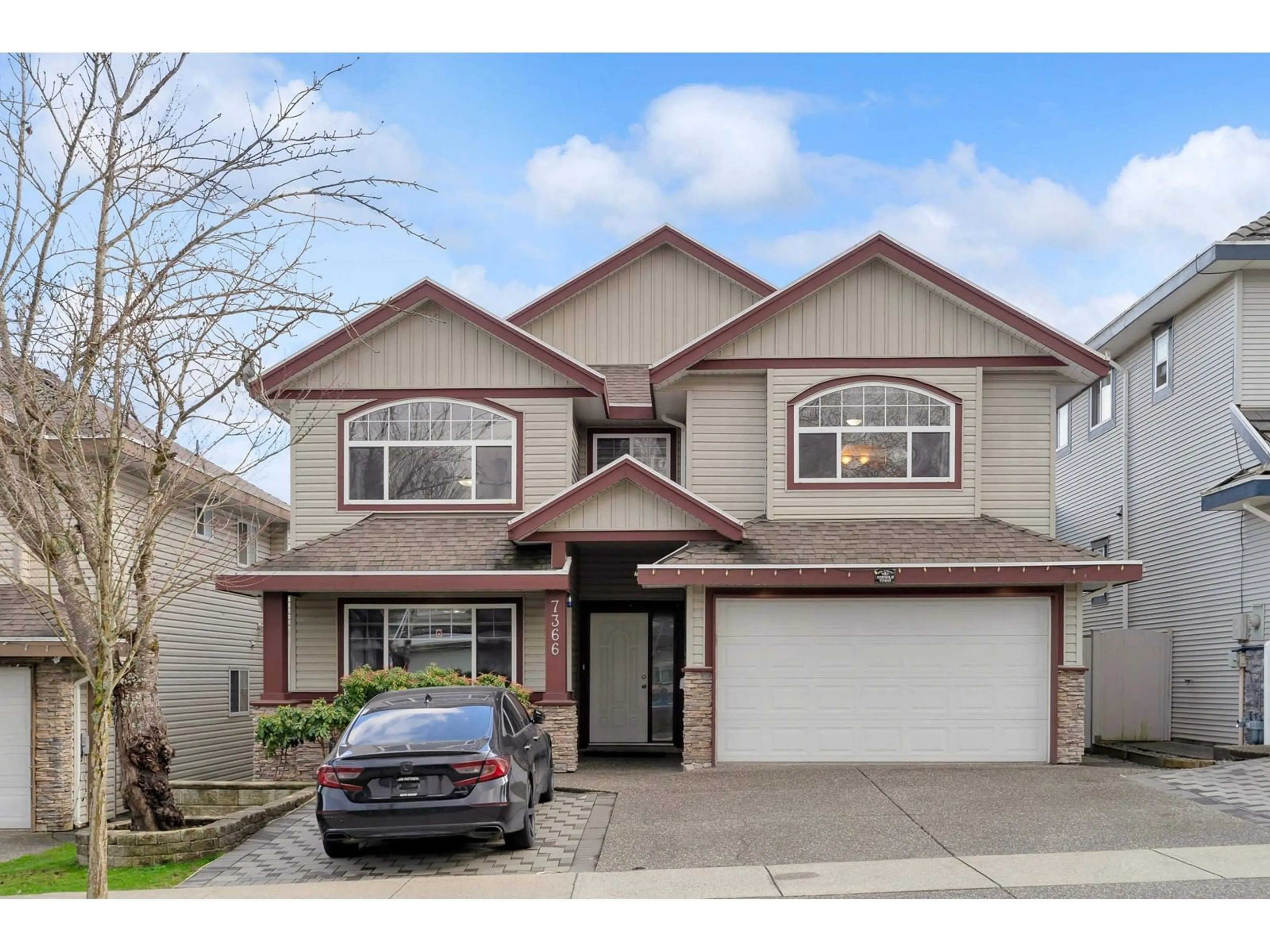 Home with vinyl exterior material, street for 7366 144A STREET, Surrey British Columbia V3S0M9