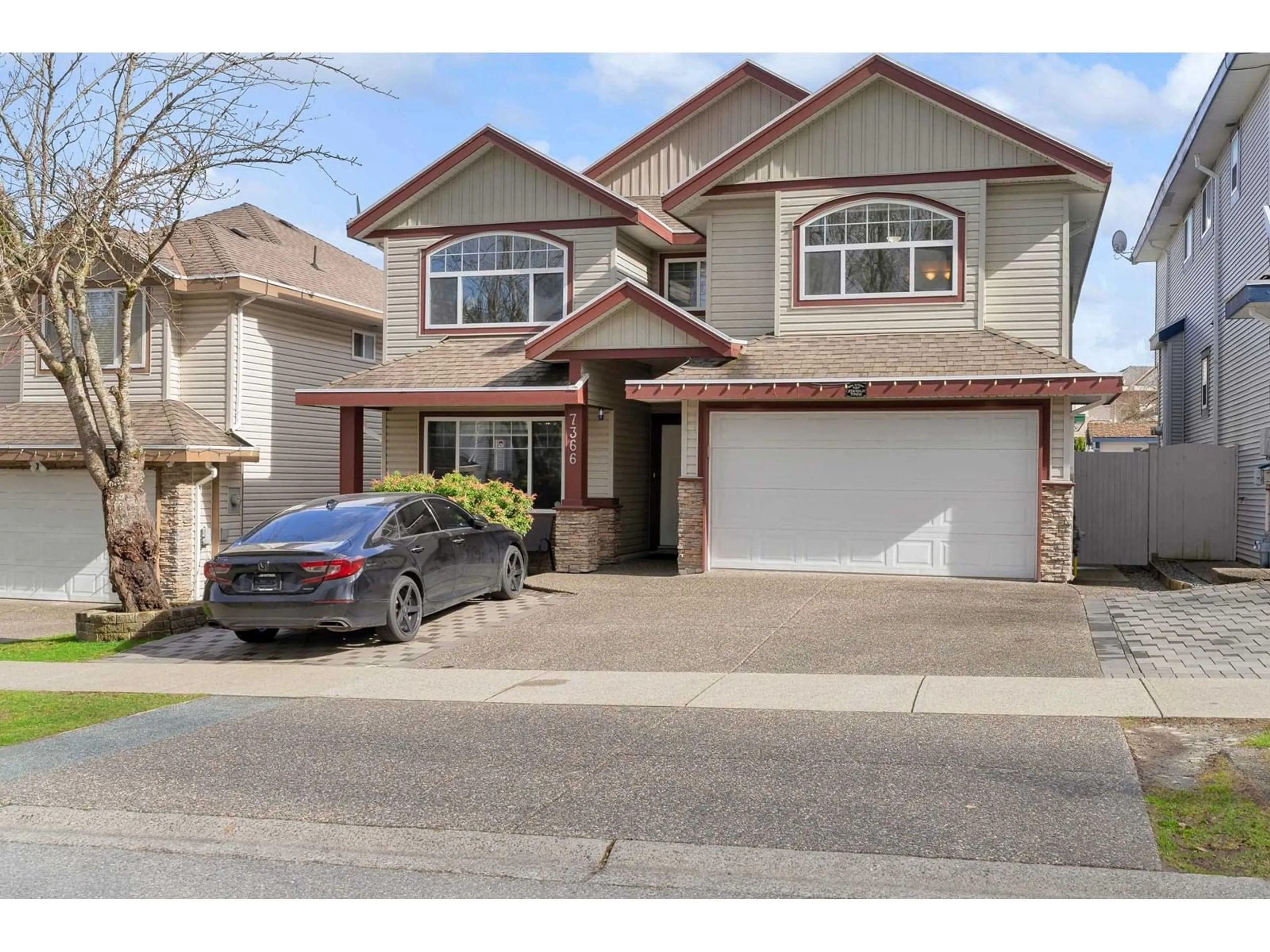 Home with vinyl exterior material, street for 7366 144A STREET, Surrey British Columbia V3S0M9