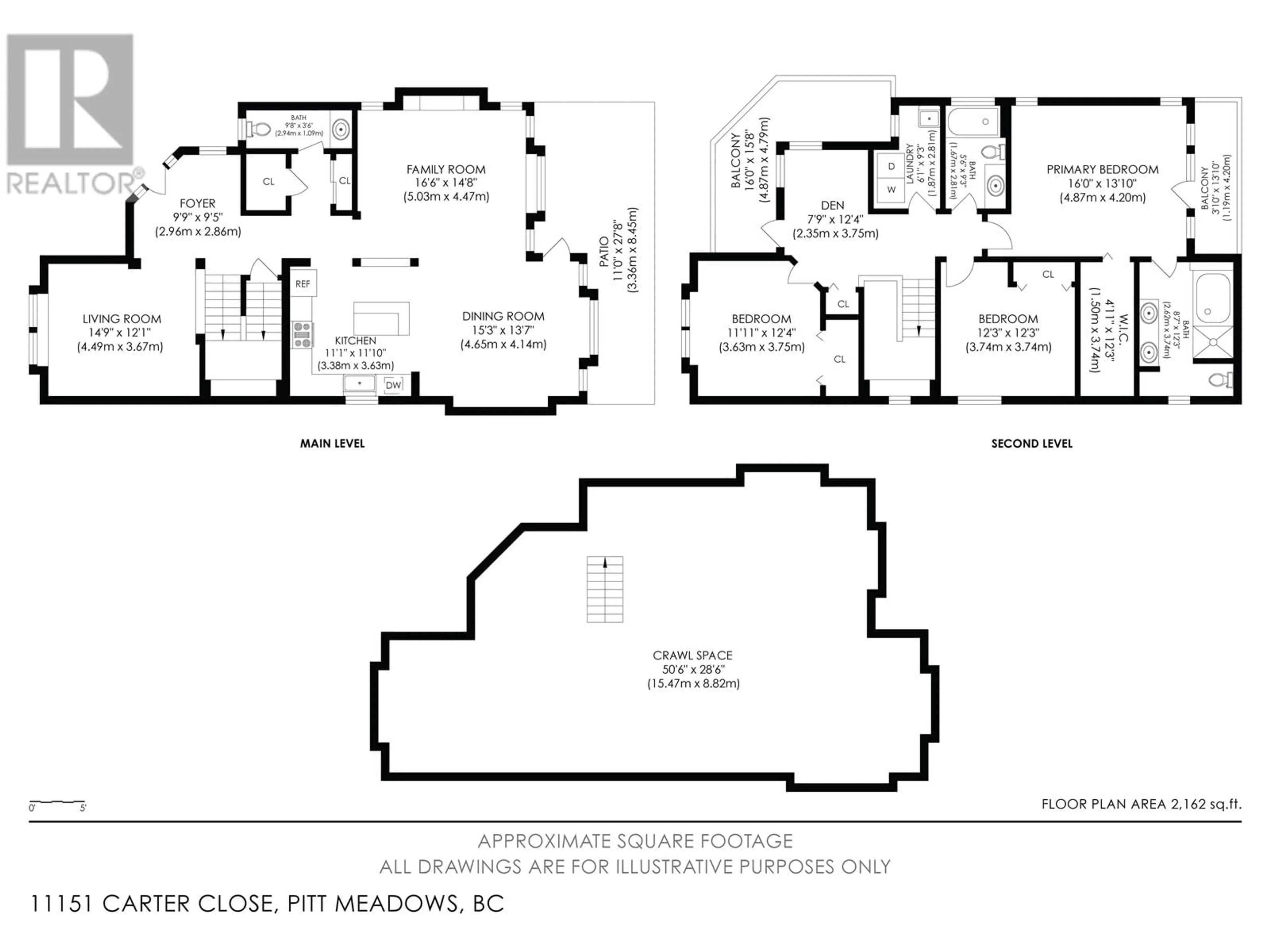 Floor plan for 11151 CARTER CLOSE, Pitt Meadows British Columbia V3Y0B4