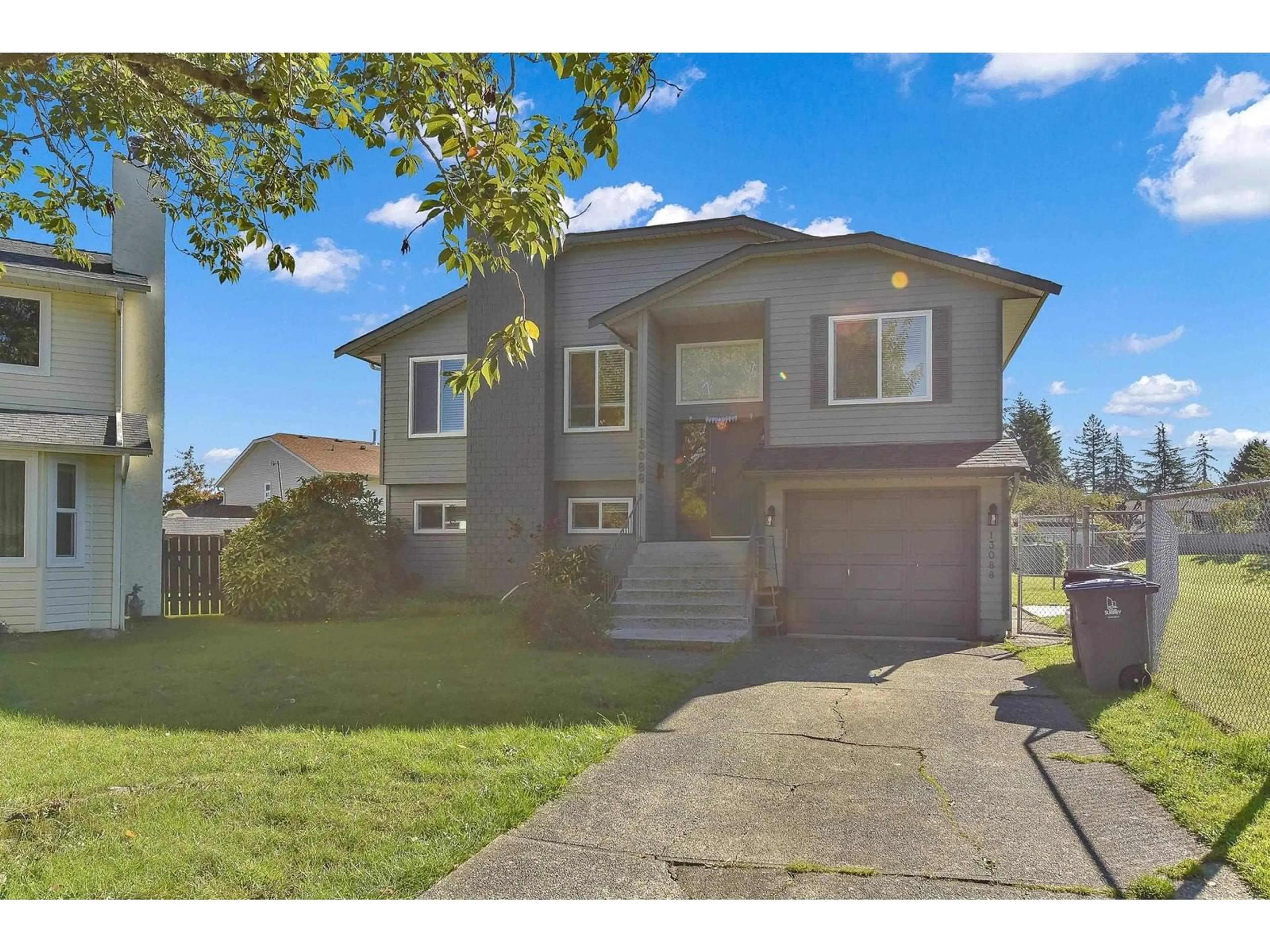 Home with vinyl exterior material, street for 13088 65A, Surrey British Columbia V3W8P7