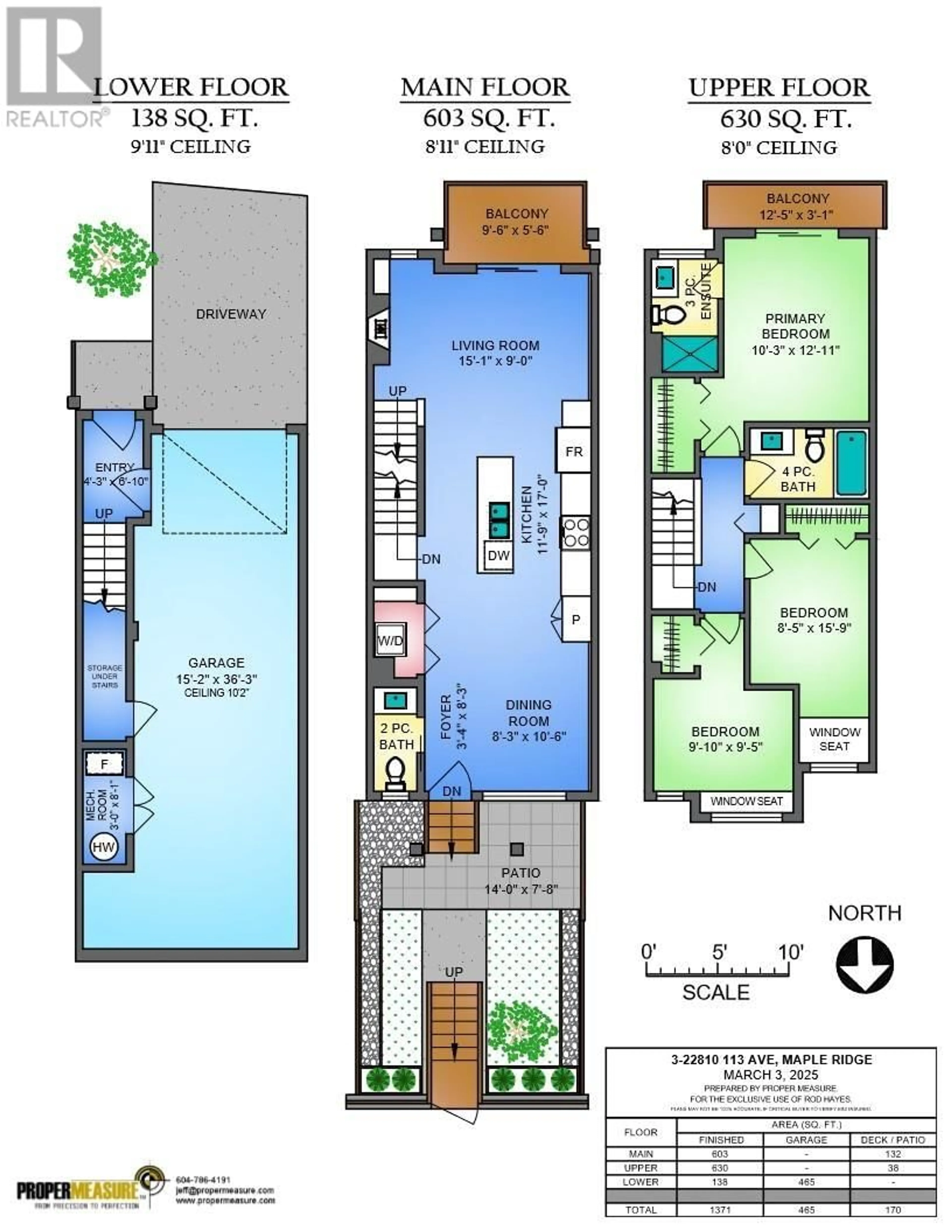 Floor plan for 3 22810 113 AVENUE, Maple Ridge British Columbia V2X3N2