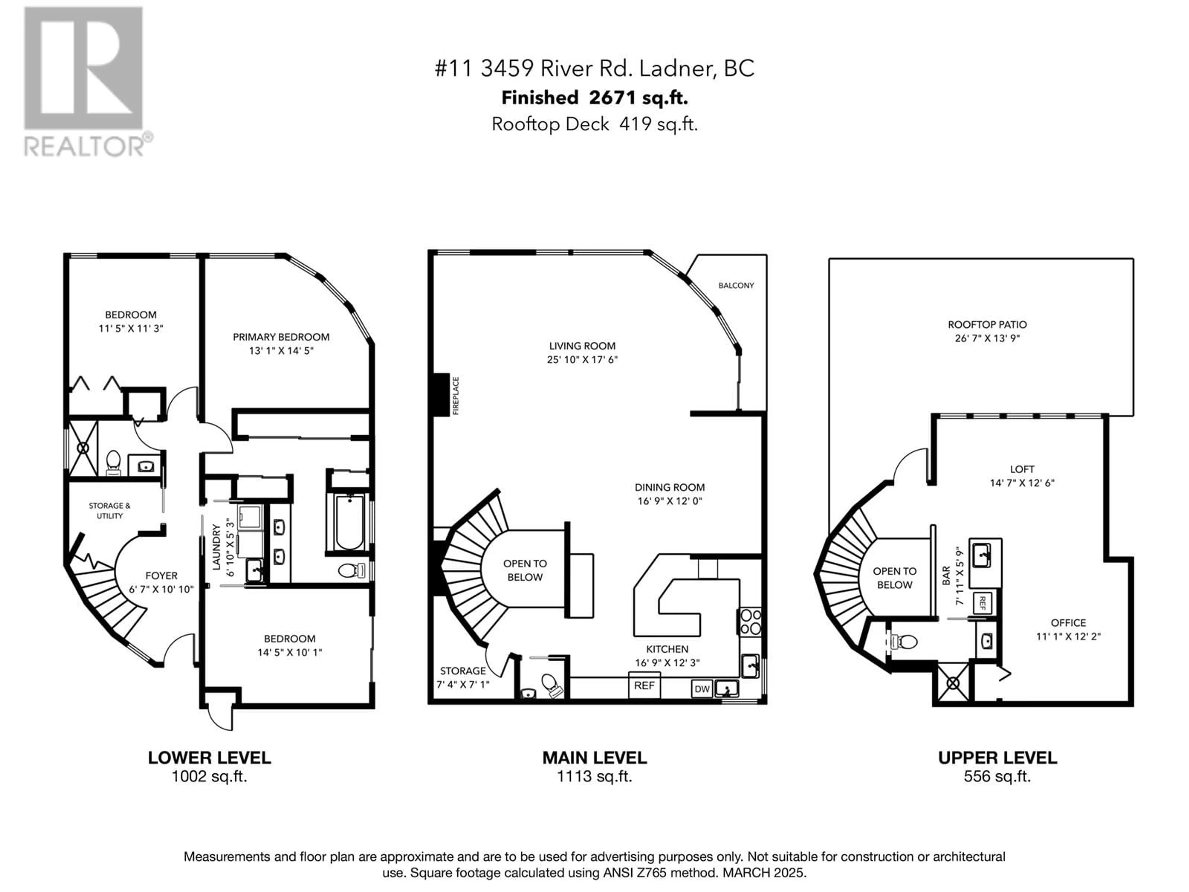 Floor plan for 11 - 3459 RIVER ROAD, Delta British Columbia V4K4Y6