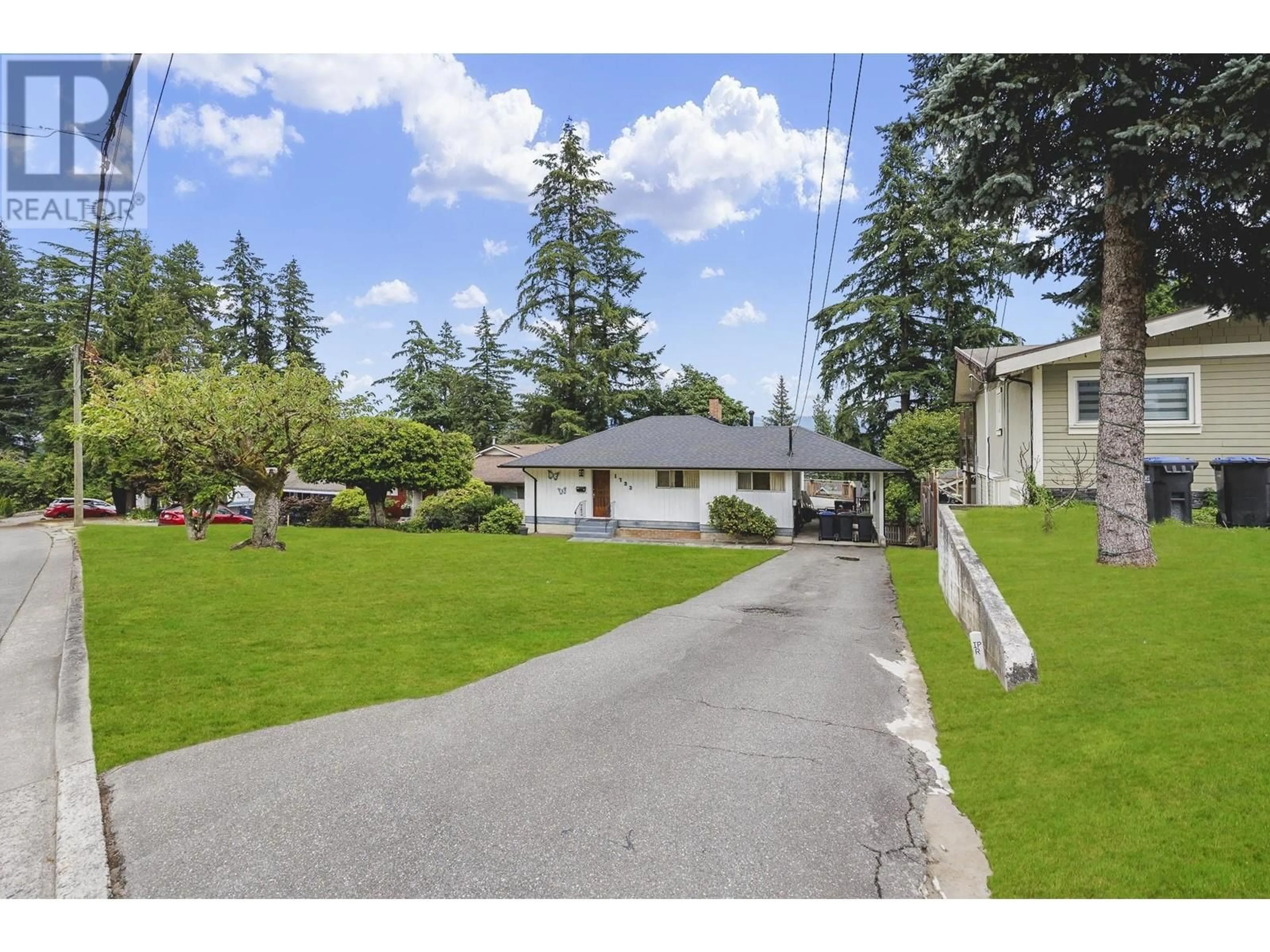 A pic from outside/outdoor area/front of a property/back of a property/a pic from drone, street for 1733 EASTERN DRIVE, Port Coquitlam British Columbia V3C2T5