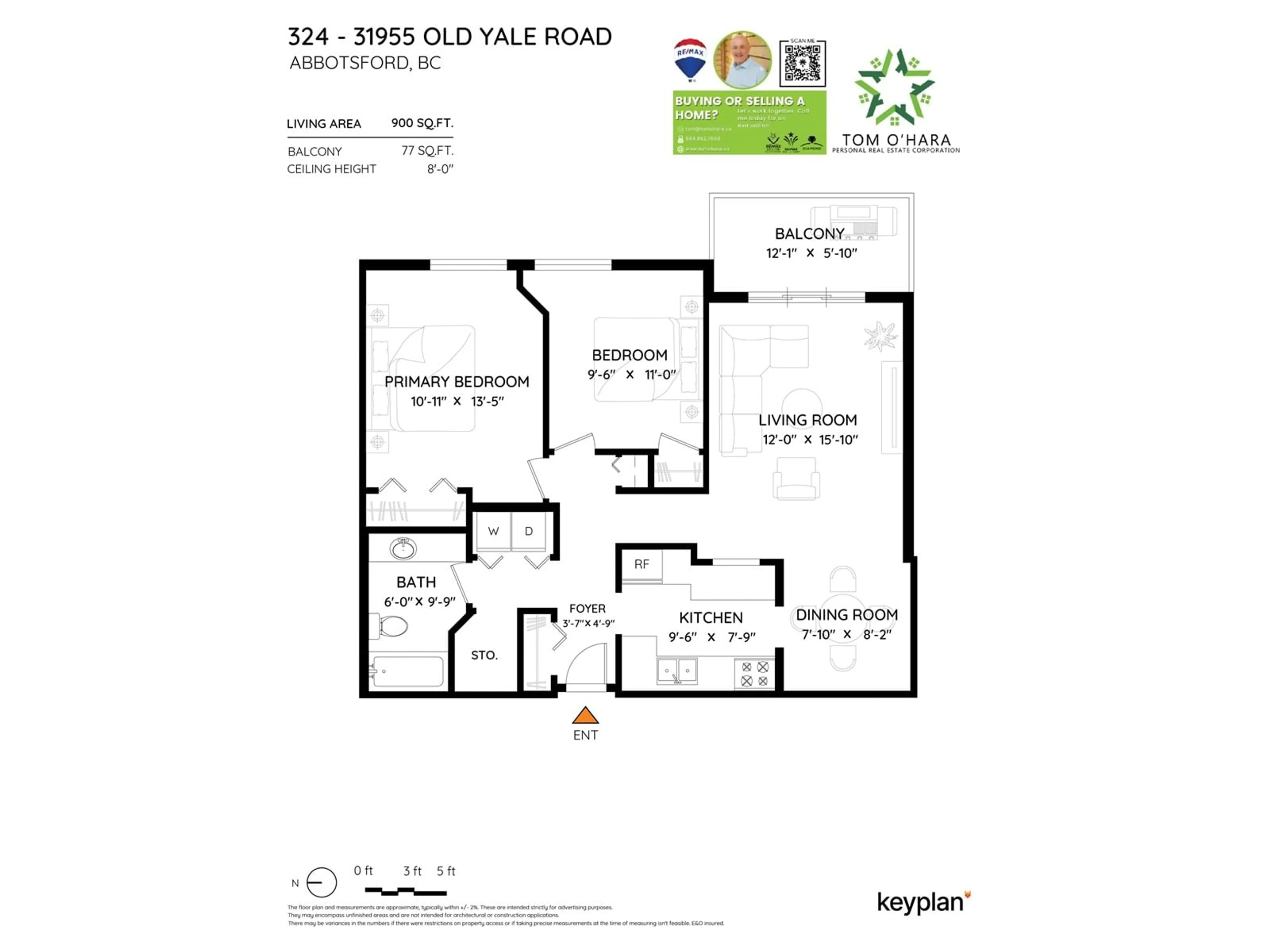 Floor plan for 324 - 31955 OLD YALE, Abbotsford British Columbia V2T4N1