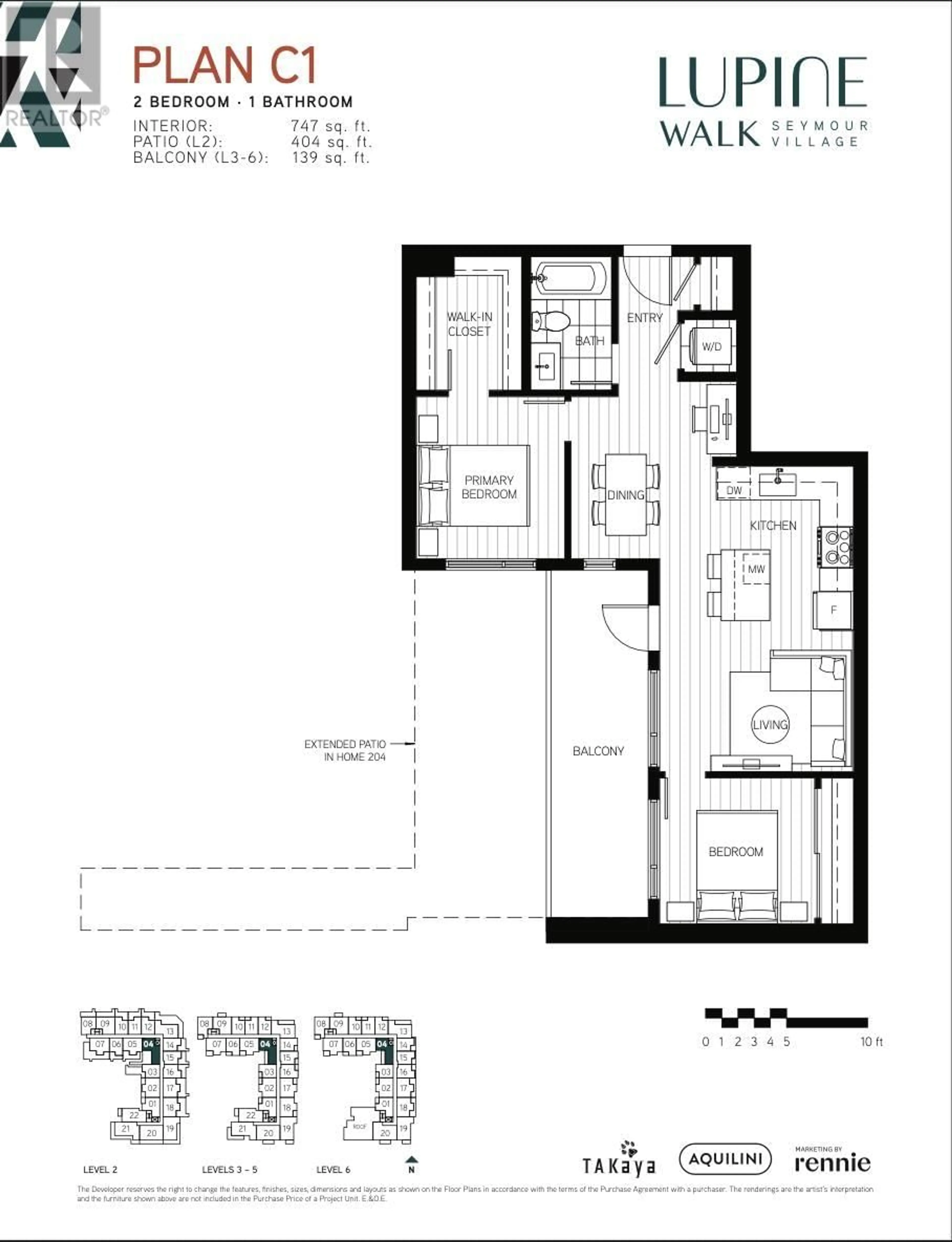 Floor plan for 504 - 3596 MALSUM DRIVE, North Vancouver British Columbia V7G0B5