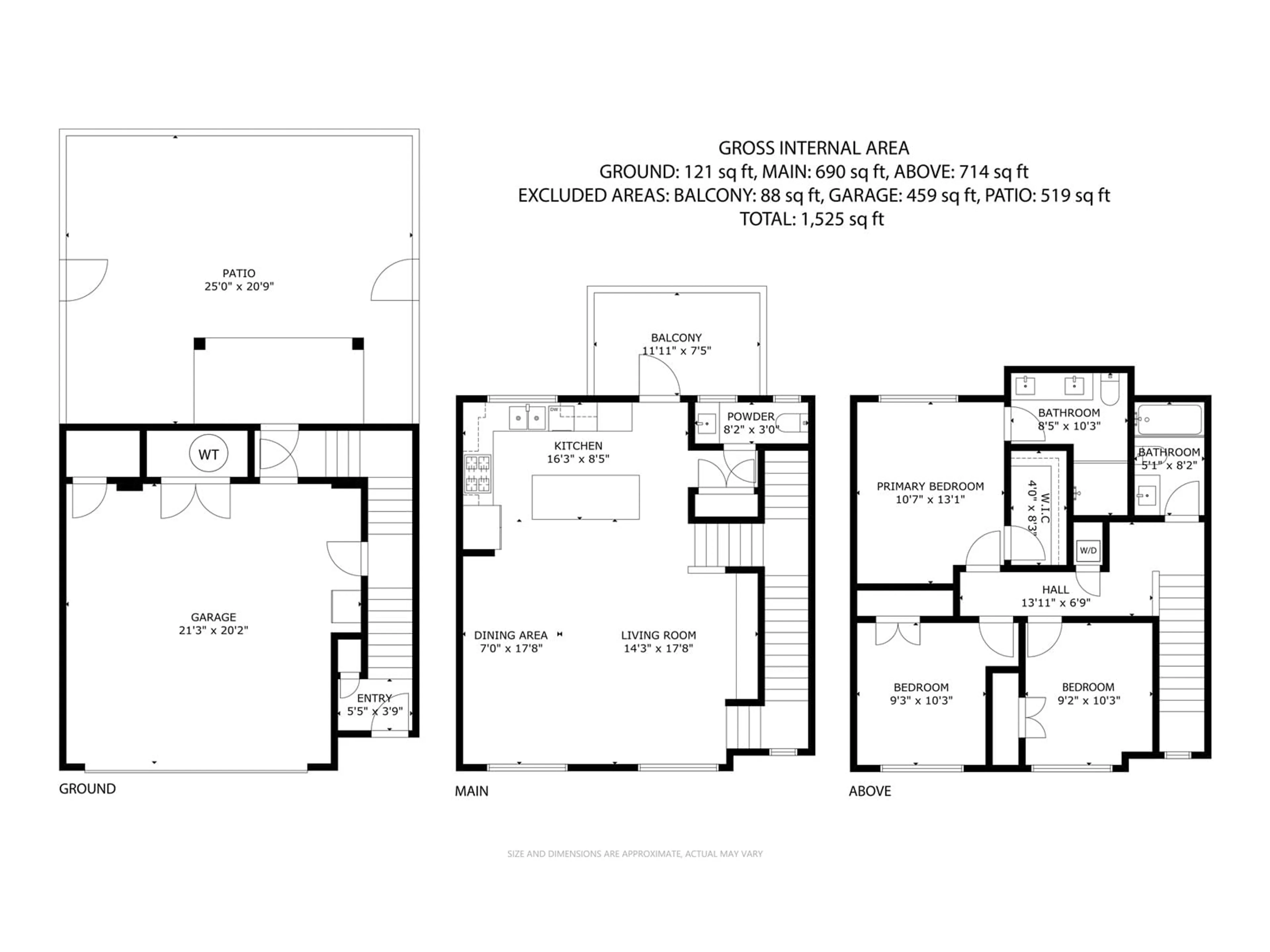 Floor plan for 10 - 17458 100, Surrey British Columbia V4N4L4
