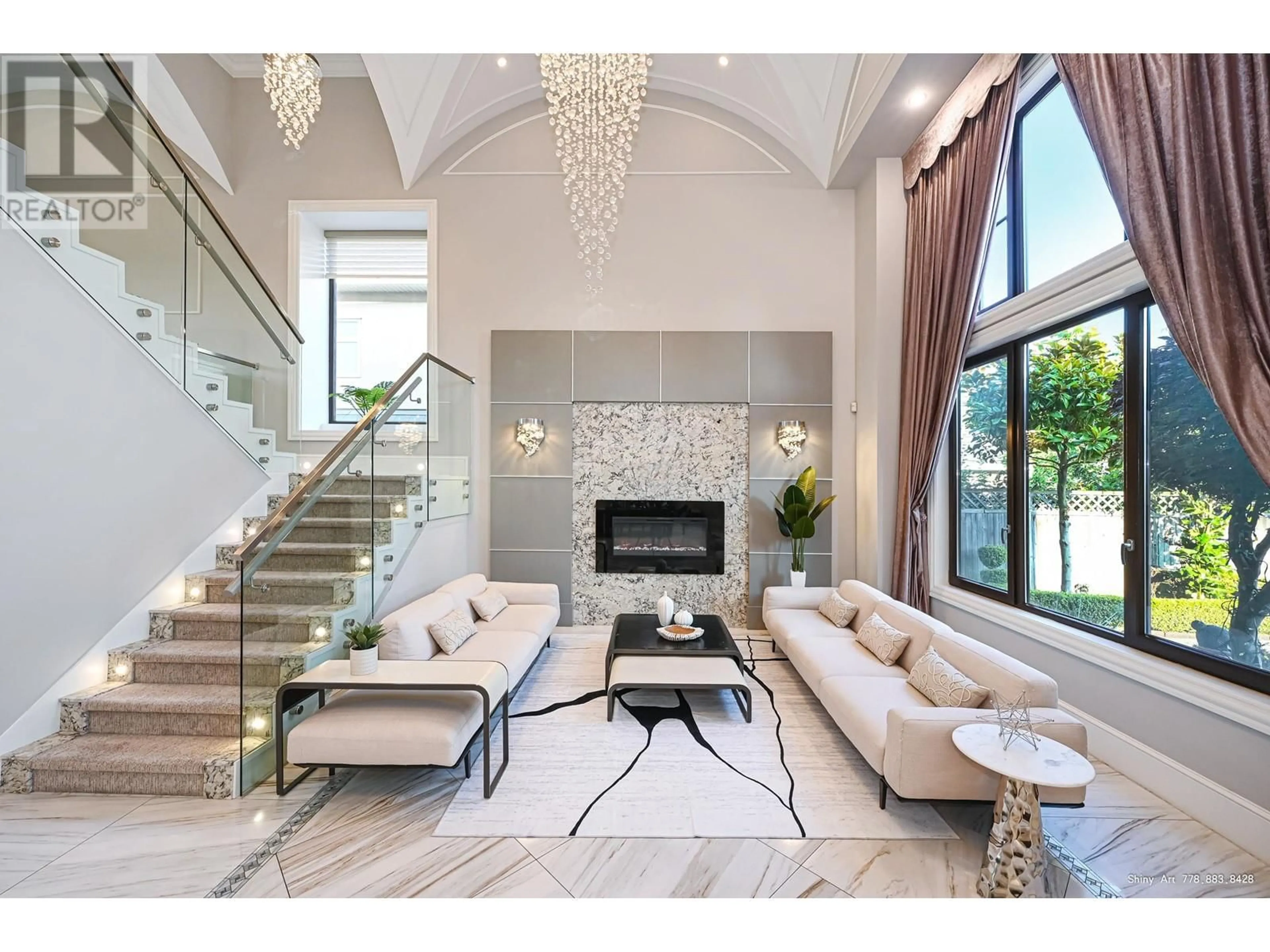 Living room with furniture, ceramic/tile floor for 7491 PETTS ROAD, Richmond British Columbia V7A1J9