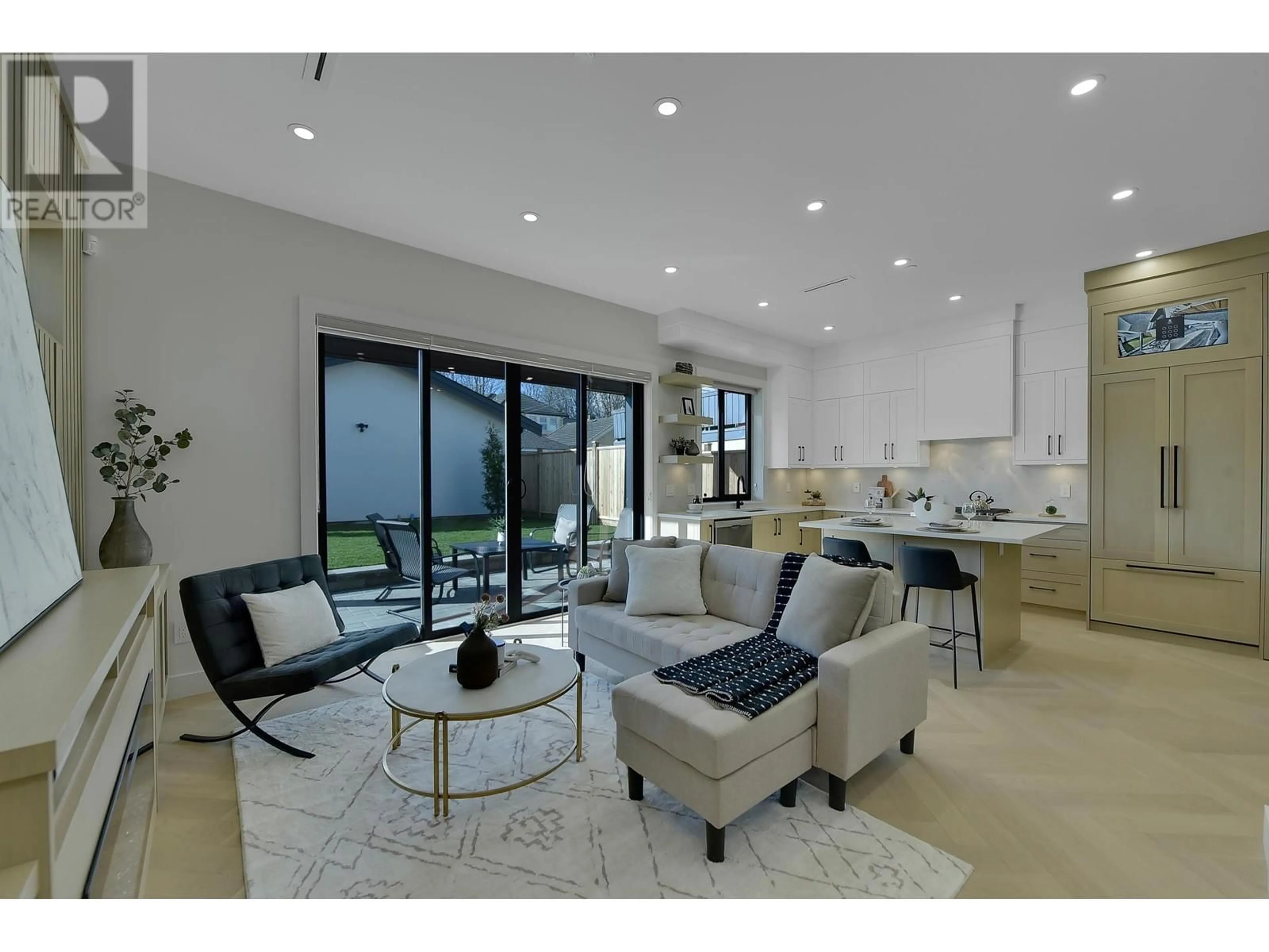 Living room with furniture, ceramic/tile floor for 2 8079 SELKIRK STREET, Vancouver British Columbia V6P4H8