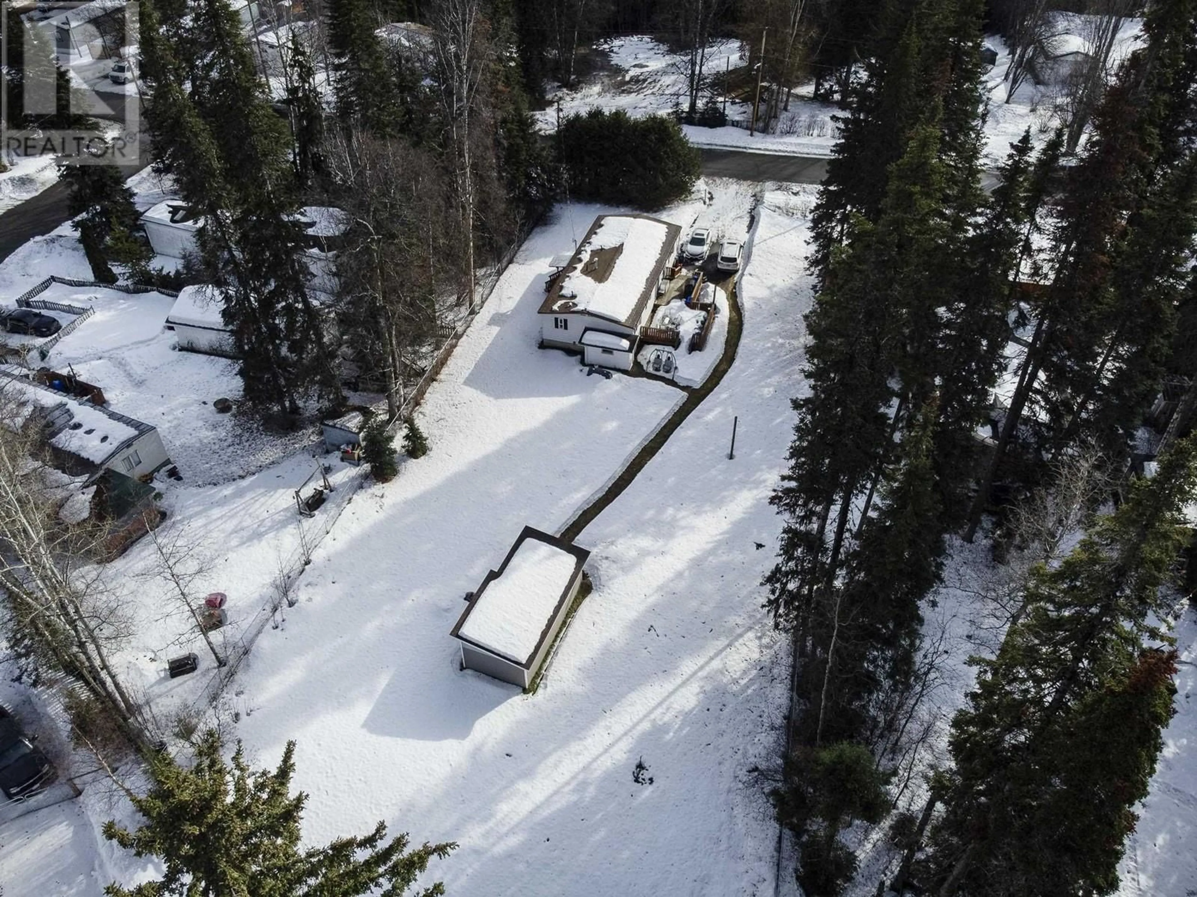 A pic from outside/outdoor area/front of a property/back of a property/a pic from drone, street for 3834 BALSUM ROAD, Prince George British Columbia V2K1Z8