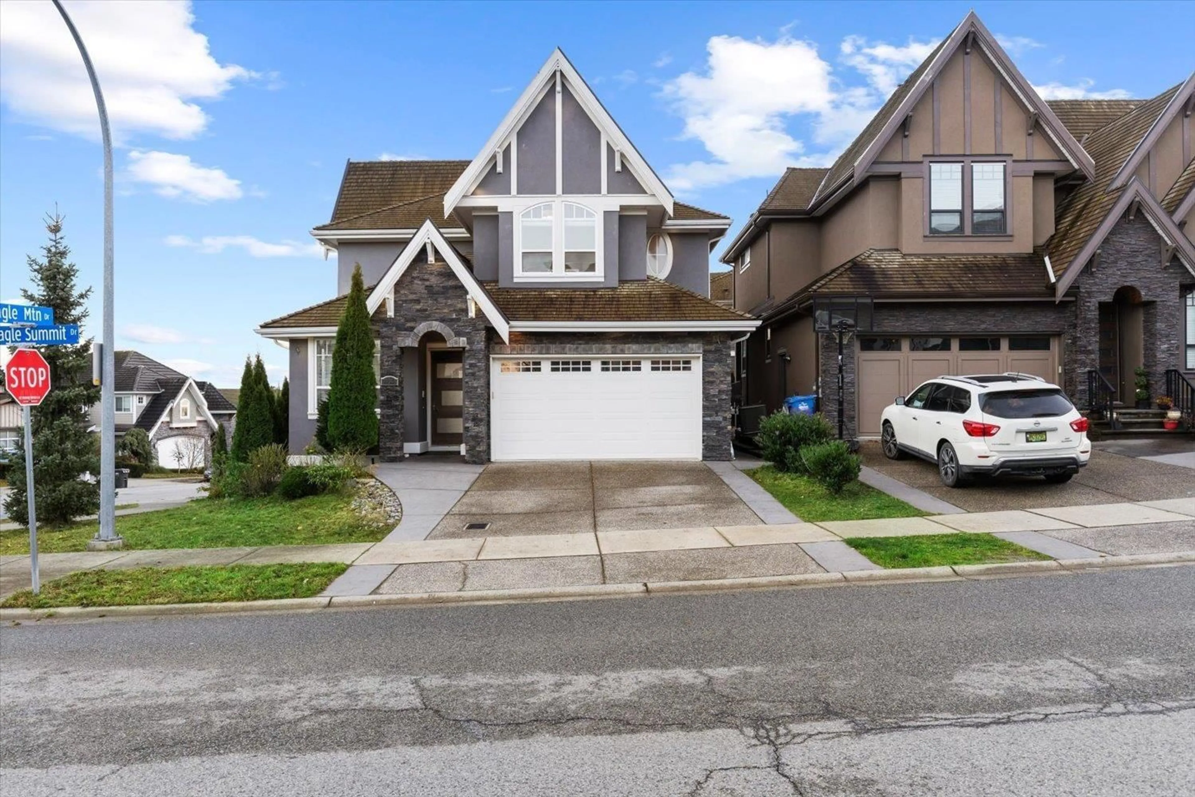 Home with brick exterior material, street for 35548 EAGLE SUMMIT DRIVE, Abbotsford British Columbia V3G0C4