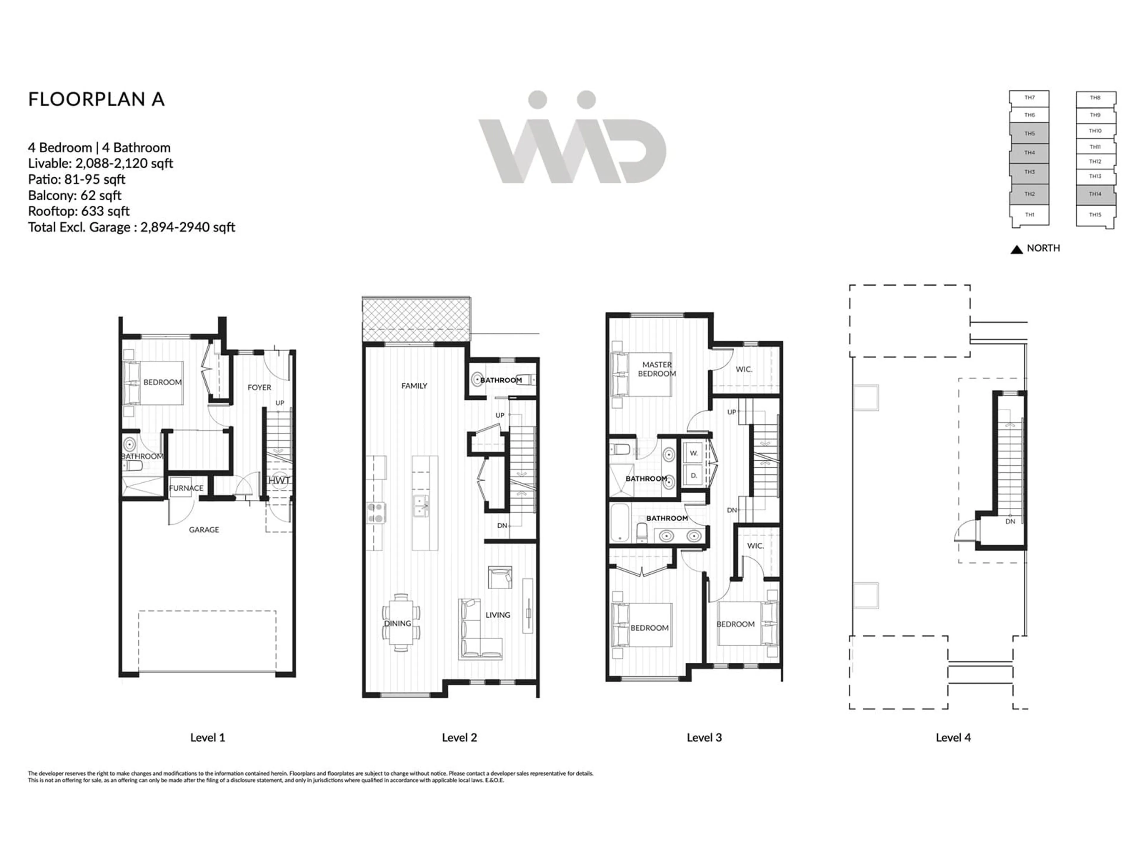 Floor plan for 3 - 19667 55A, Langley British Columbia V3A3X1