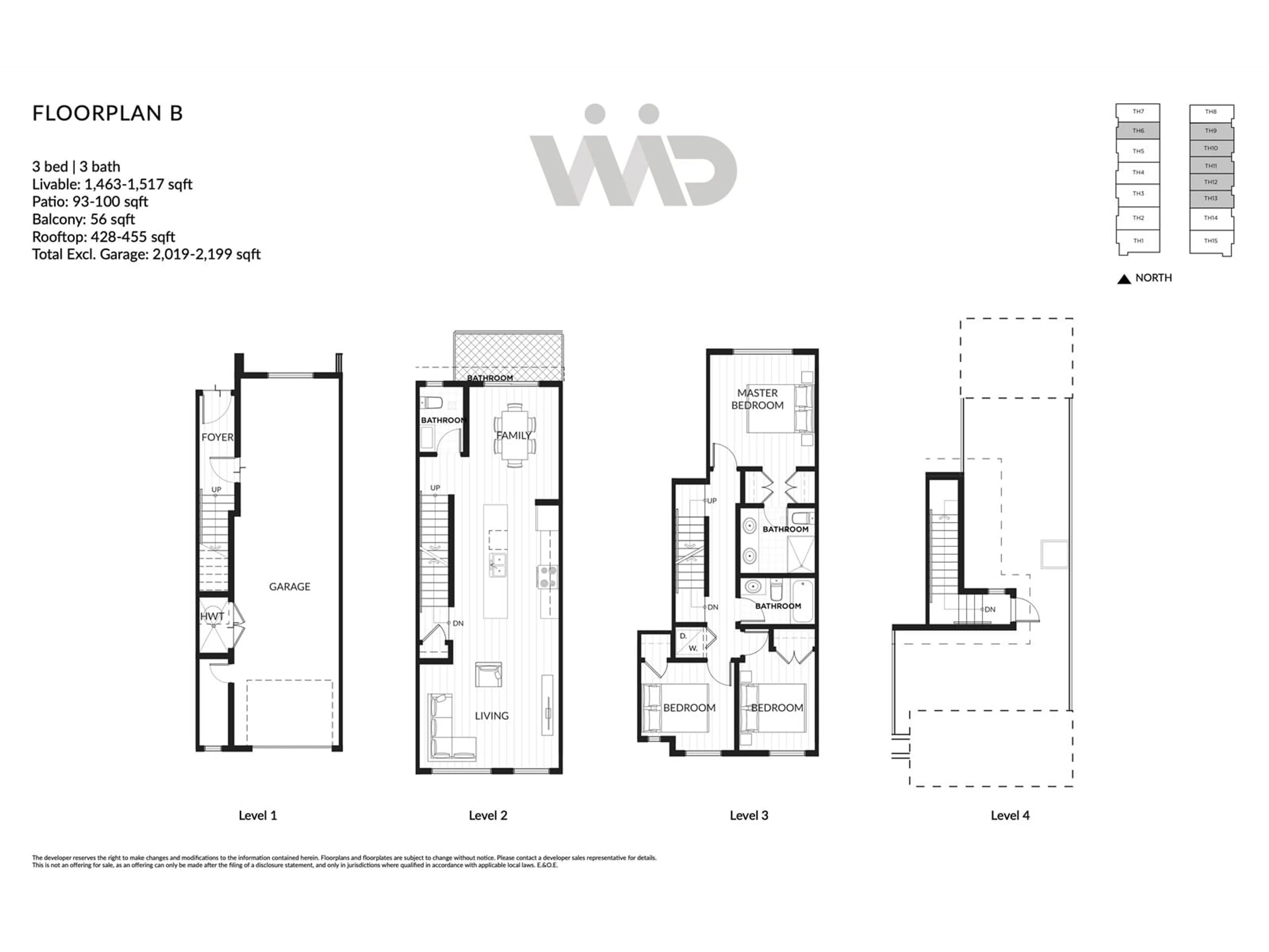 Floor plan for 12 - 19667 55A, Langley British Columbia V3A3X1