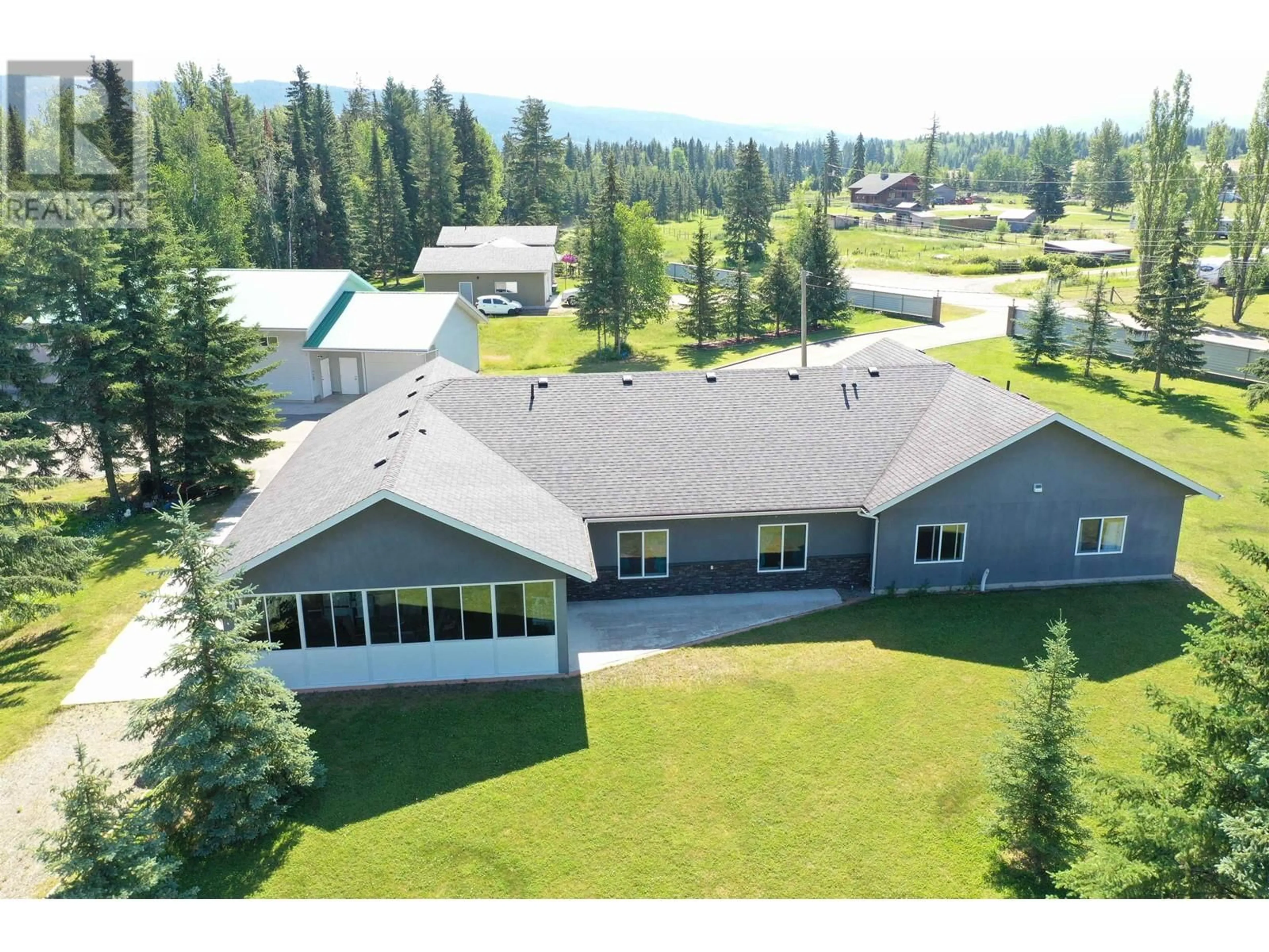 A pic from outside/outdoor area/front of a property/back of a property/a pic from drone, mountain view for 2506 LARCH AVENUE, Quesnel British Columbia V2J5S3