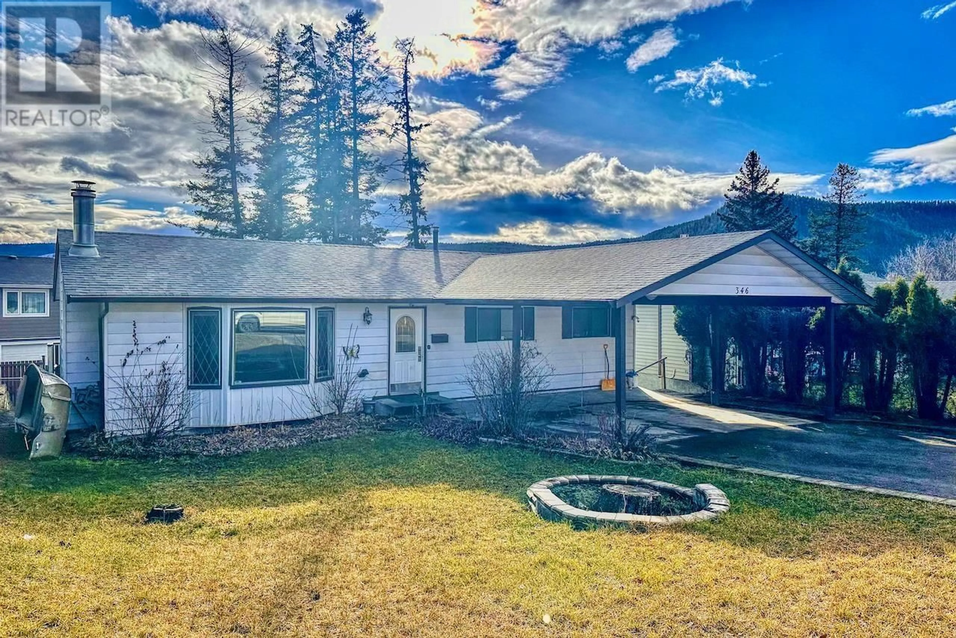 A pic from outside/outdoor area/front of a property/back of a property/a pic from drone, unknown for 346 LITZENBURG CRESCENT, Williams Lake British Columbia V2G4G8