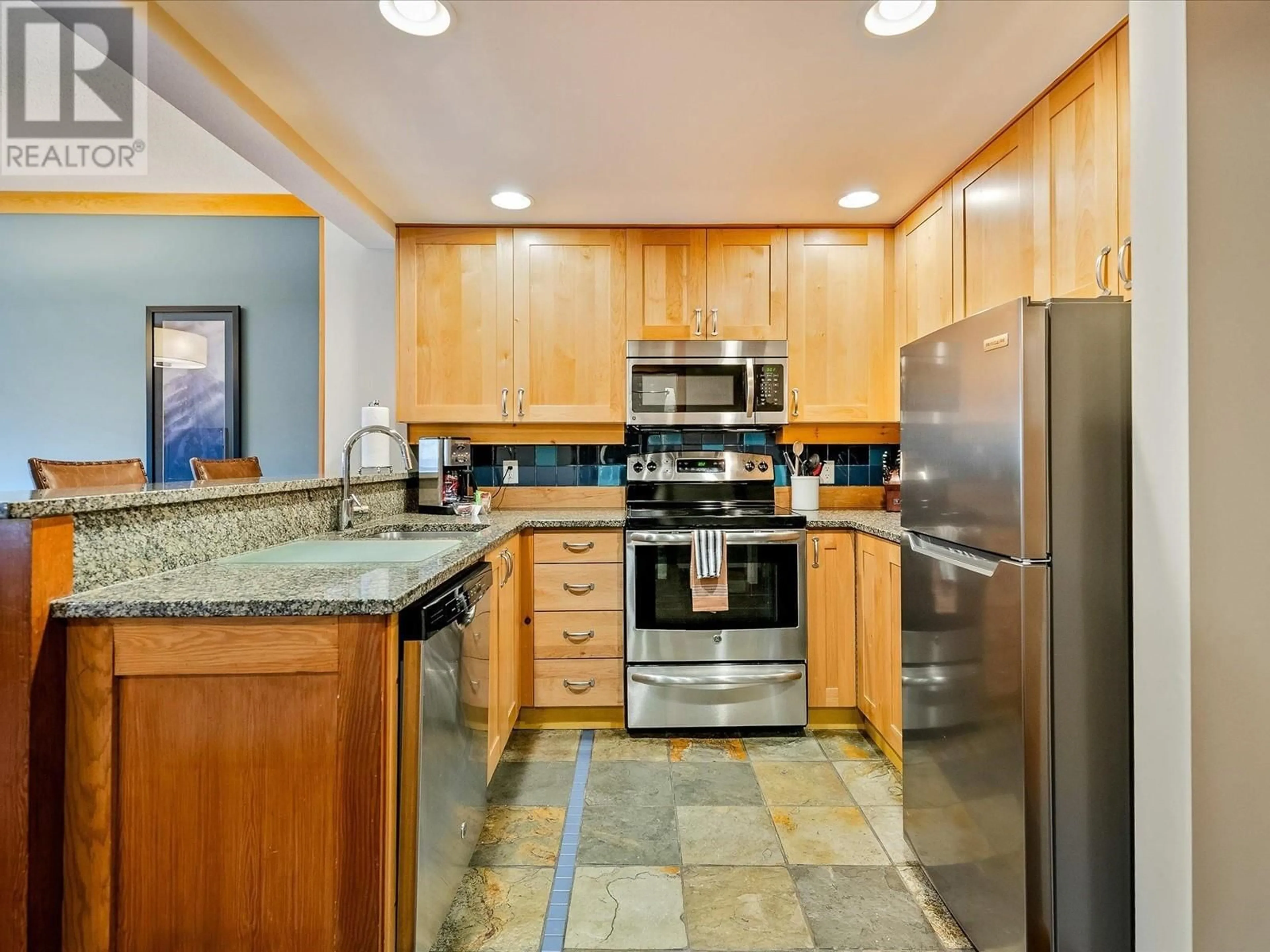 Standard kitchen, ceramic/tile floor for 210A - 2036 LONDON LANE, Whistler British Columbia V8E0N7