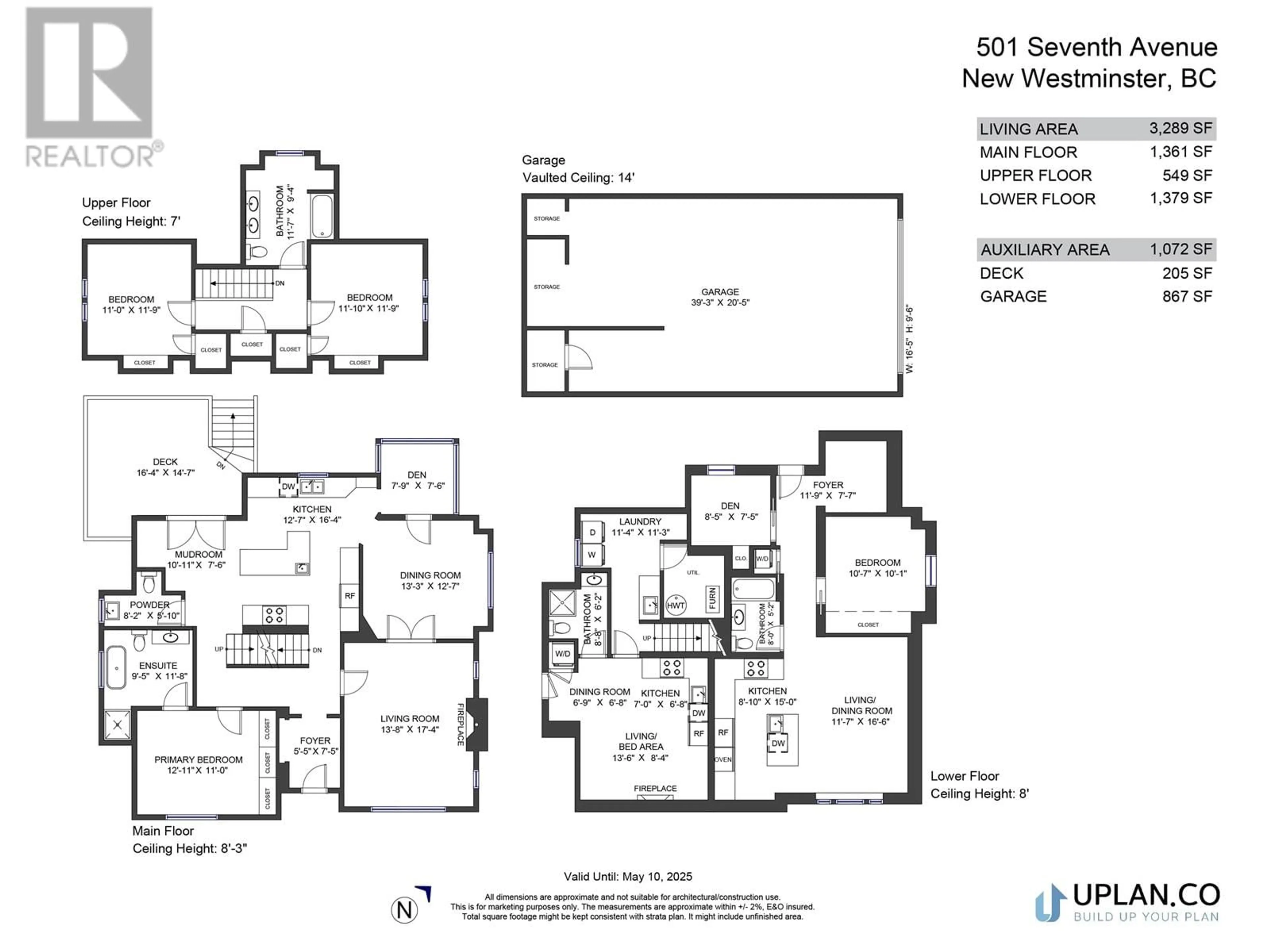 Floor plan for 501 SEVENTH AVENUE, New Westminster British Columbia V3L1W8