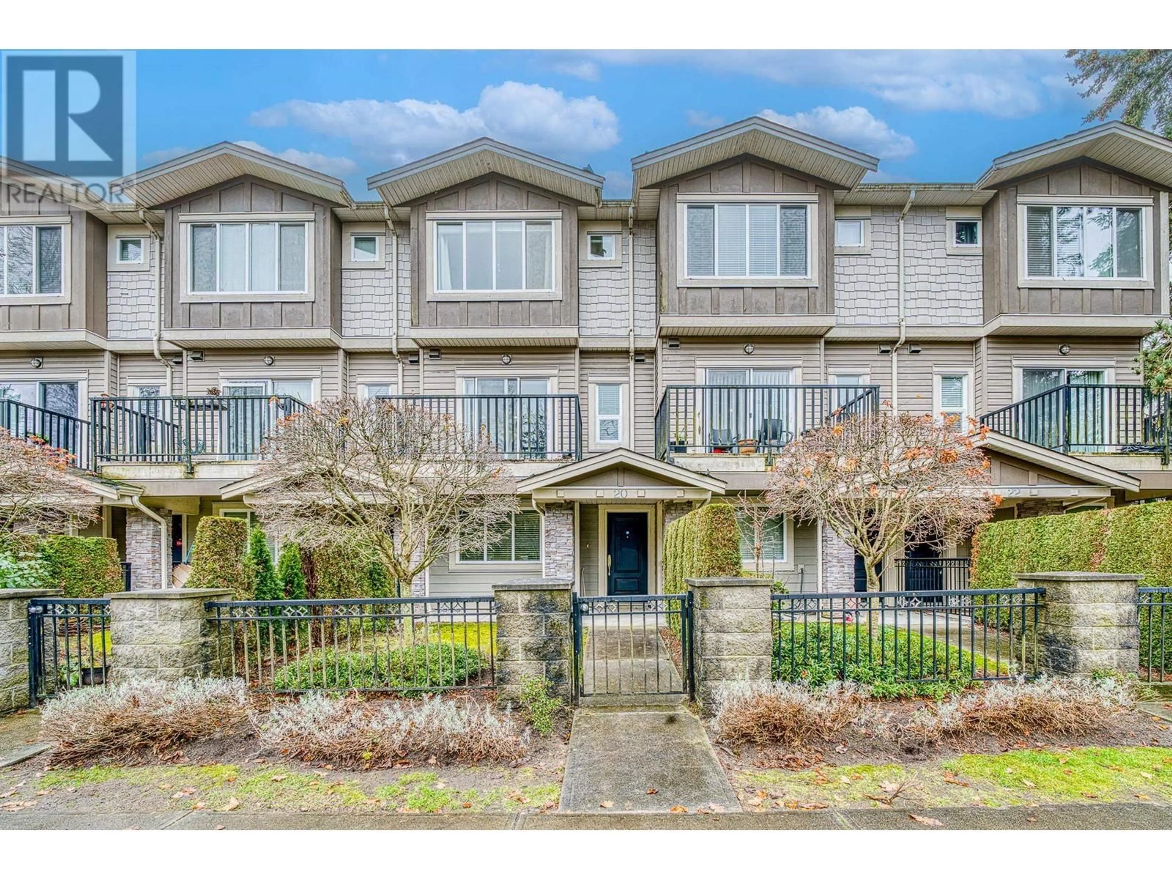 A pic from outside/outdoor area/front of a property/back of a property/a pic from drone, street for 20 - 7051 ASH STREET, Richmond British Columbia V6Y2R9