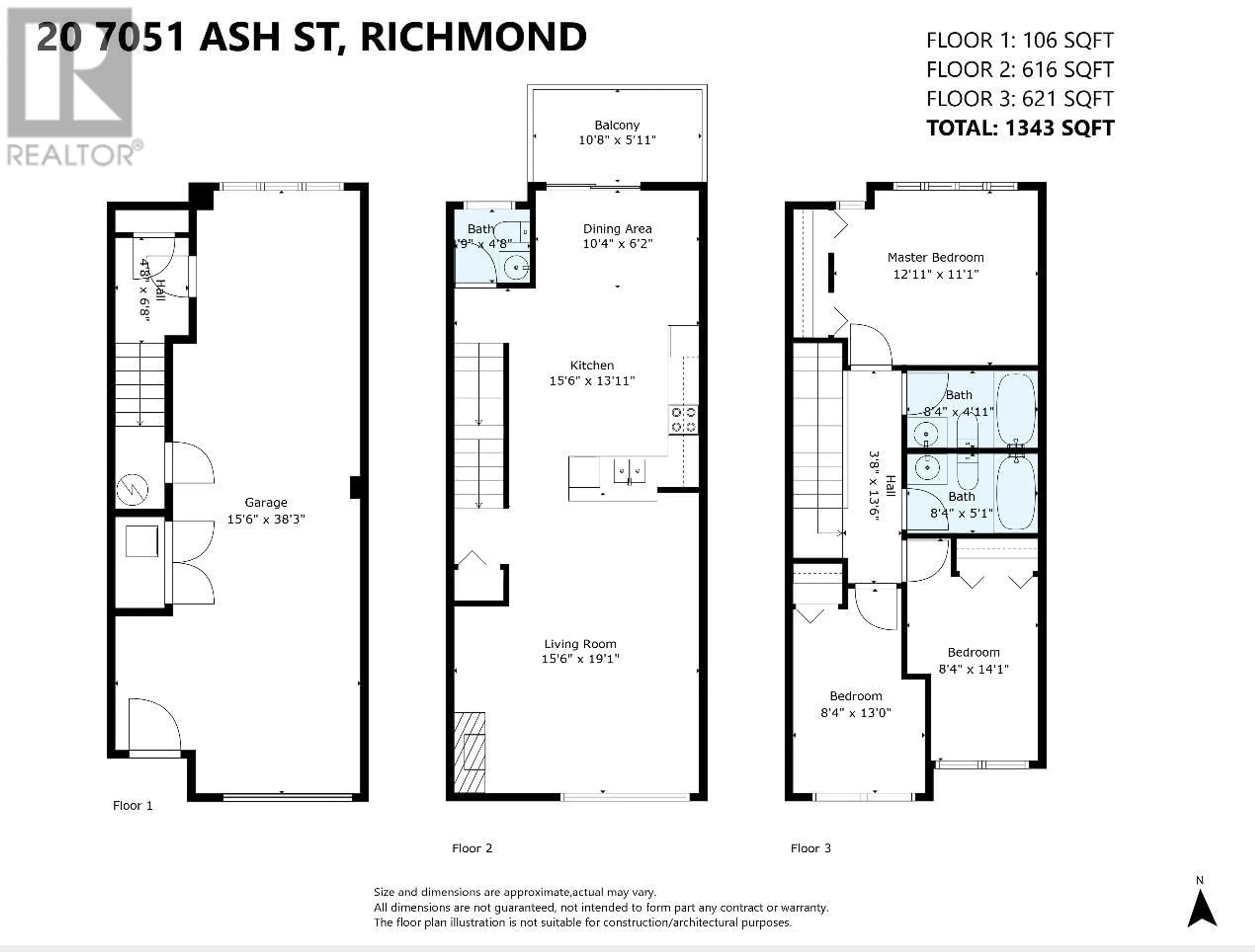 Floor plan for 20 - 7051 ASH STREET, Richmond British Columbia V6Y2R9