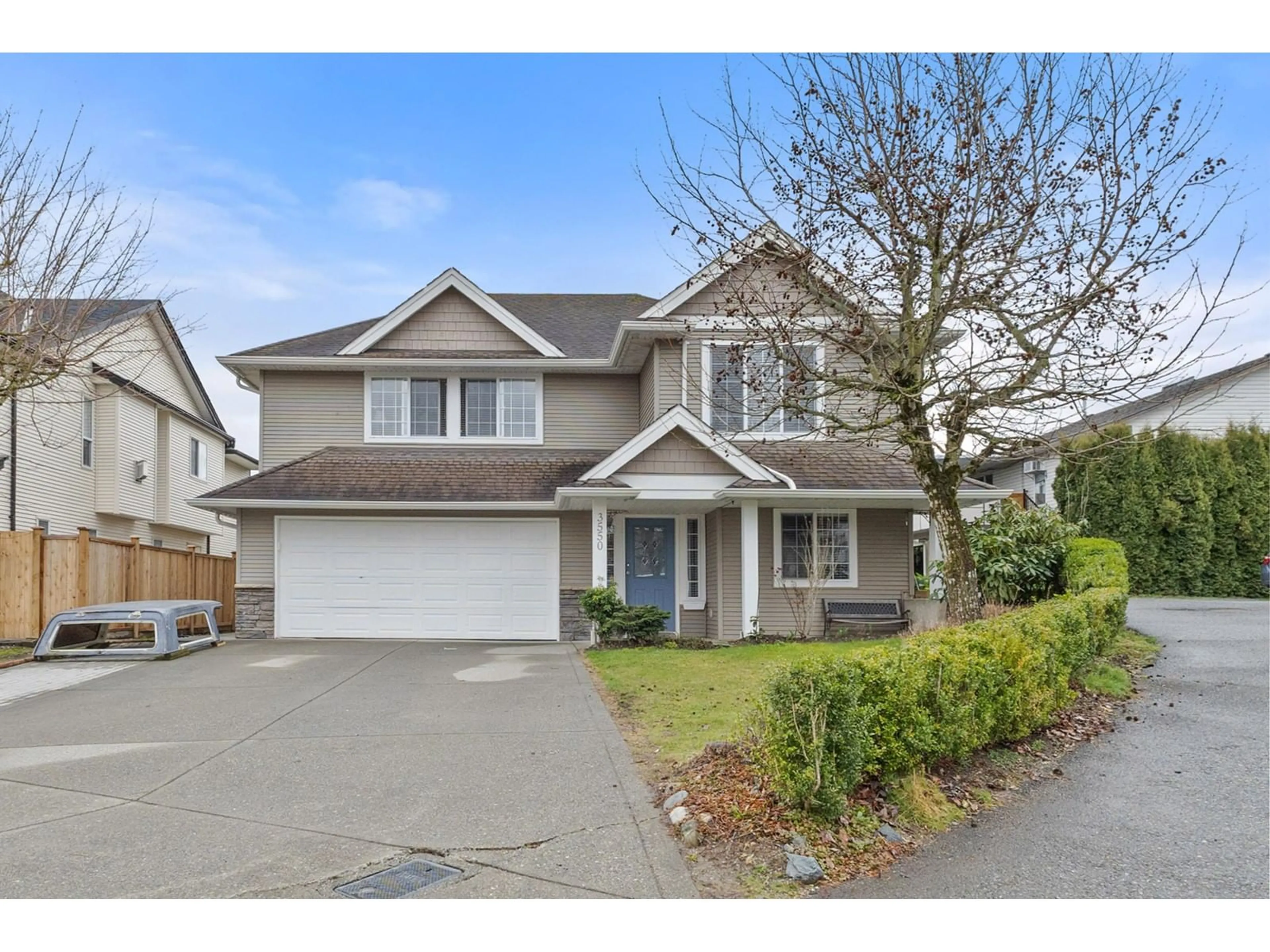 Home with vinyl exterior material, street for 3550 STEELHEAD, Abbotsford British Columbia V2T6X2
