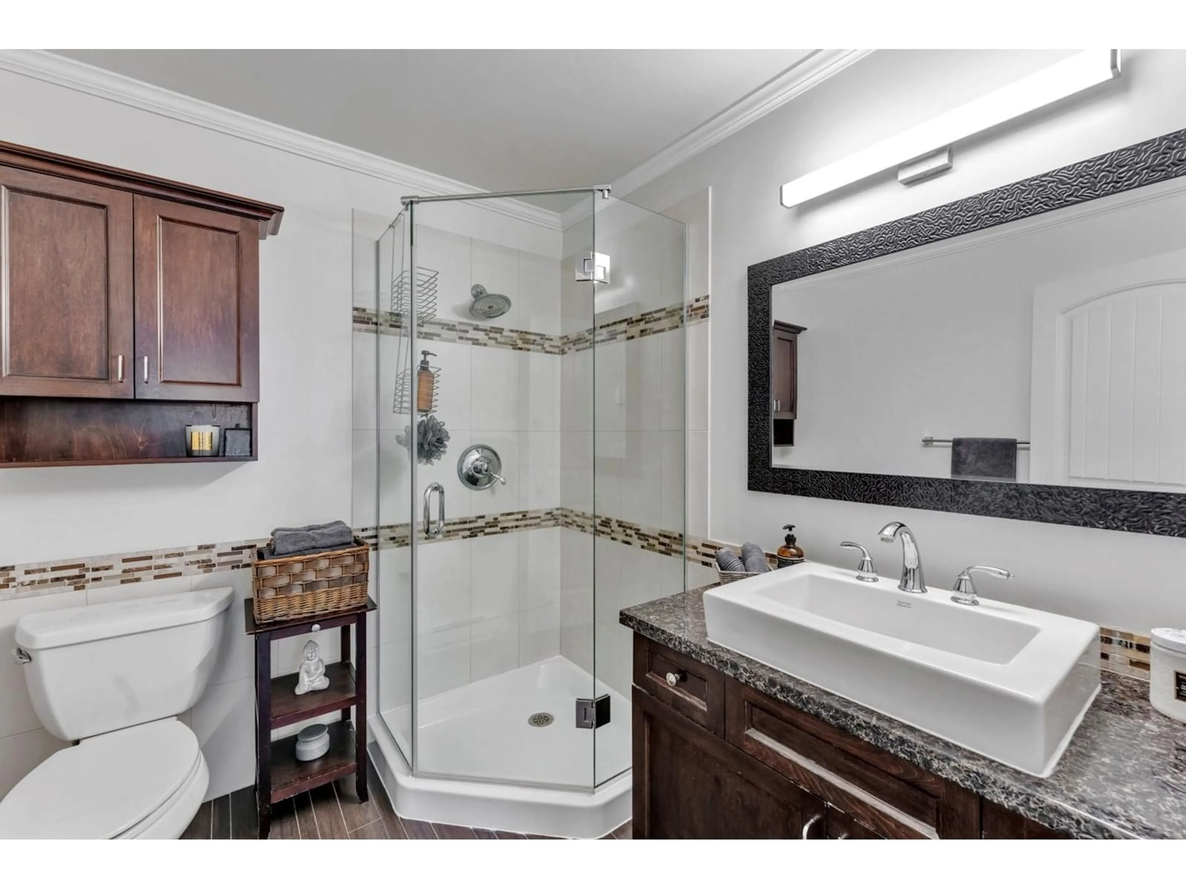 Standard bathroom, ceramic/tile floor for 38 16318 82 AVENUE, Surrey British Columbia V4N0N9