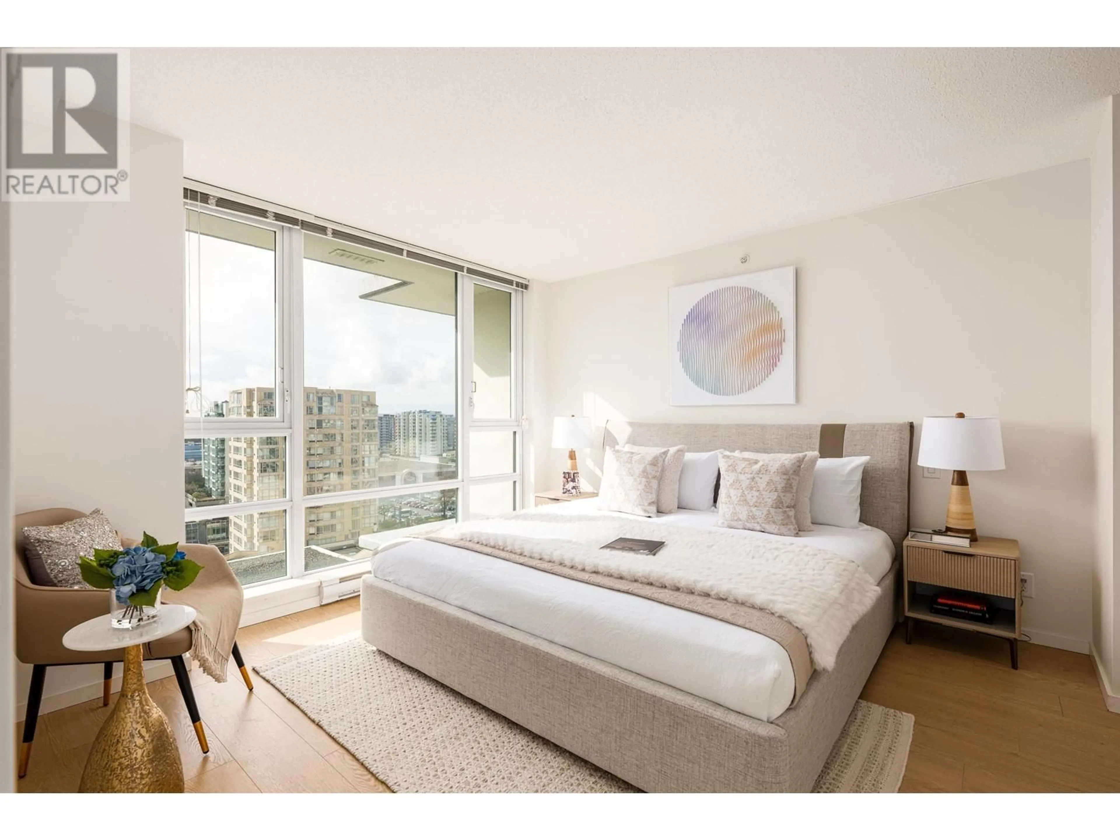 Bedroom with bed, unknown for 1706 - 7988 ACKROYD ROAD, Richmond British Columbia V6X0K6
