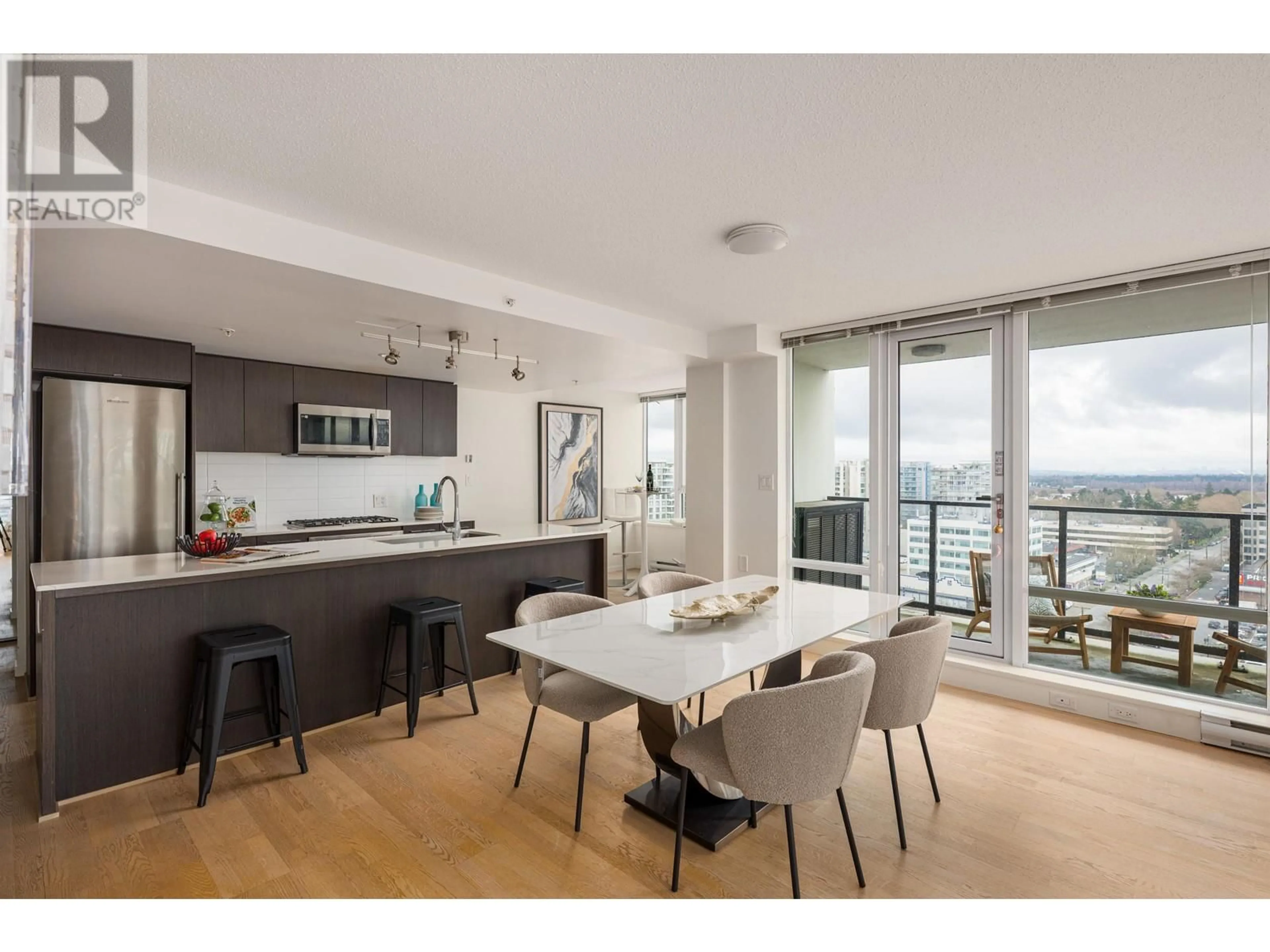 Open concept kitchen, unknown for 1706 7988 ACKROYD ROAD, Richmond British Columbia V6X0K6