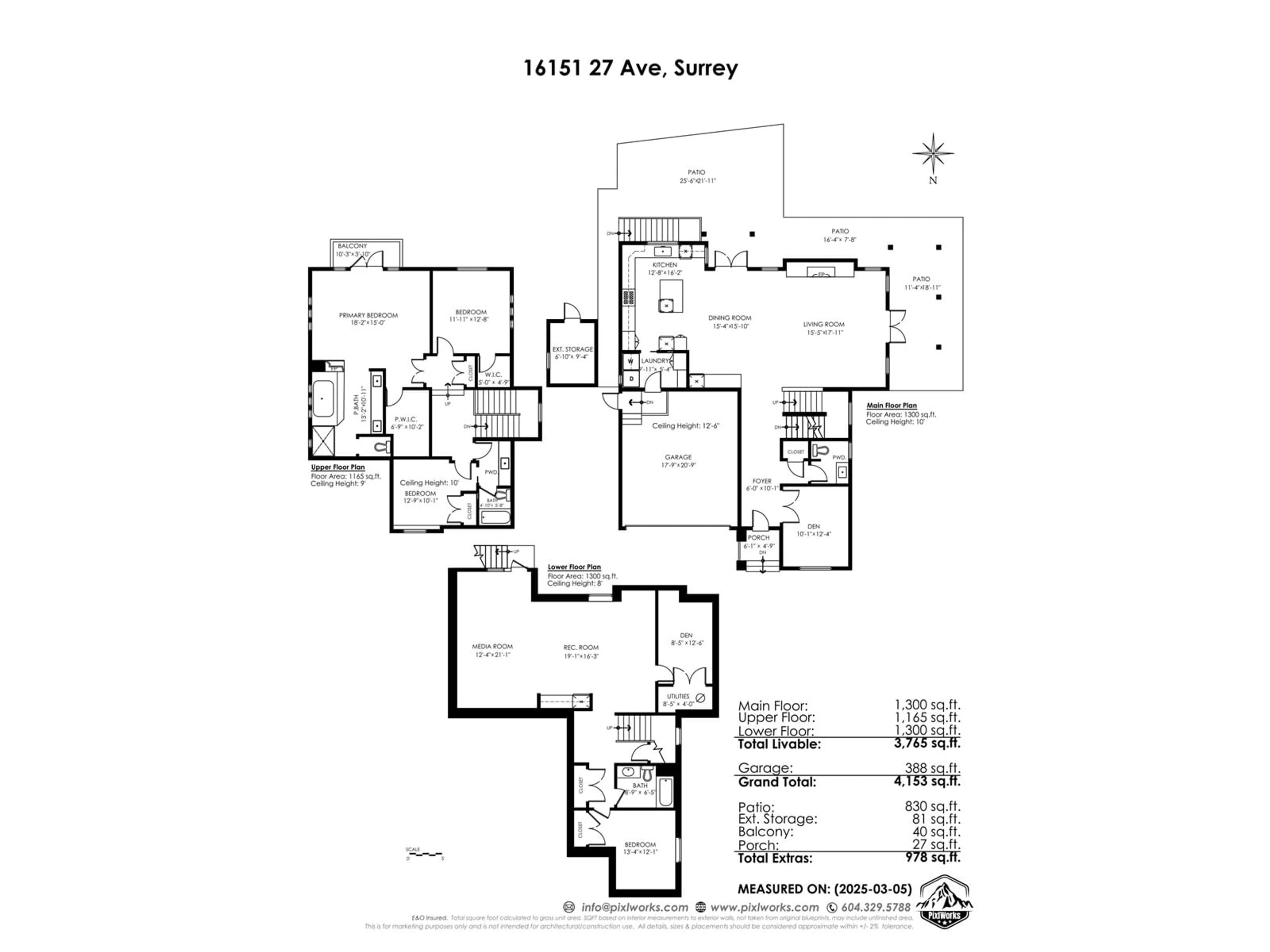 Floor plan for 16151 27 AVENUE, Surrey British Columbia V3Z8E4