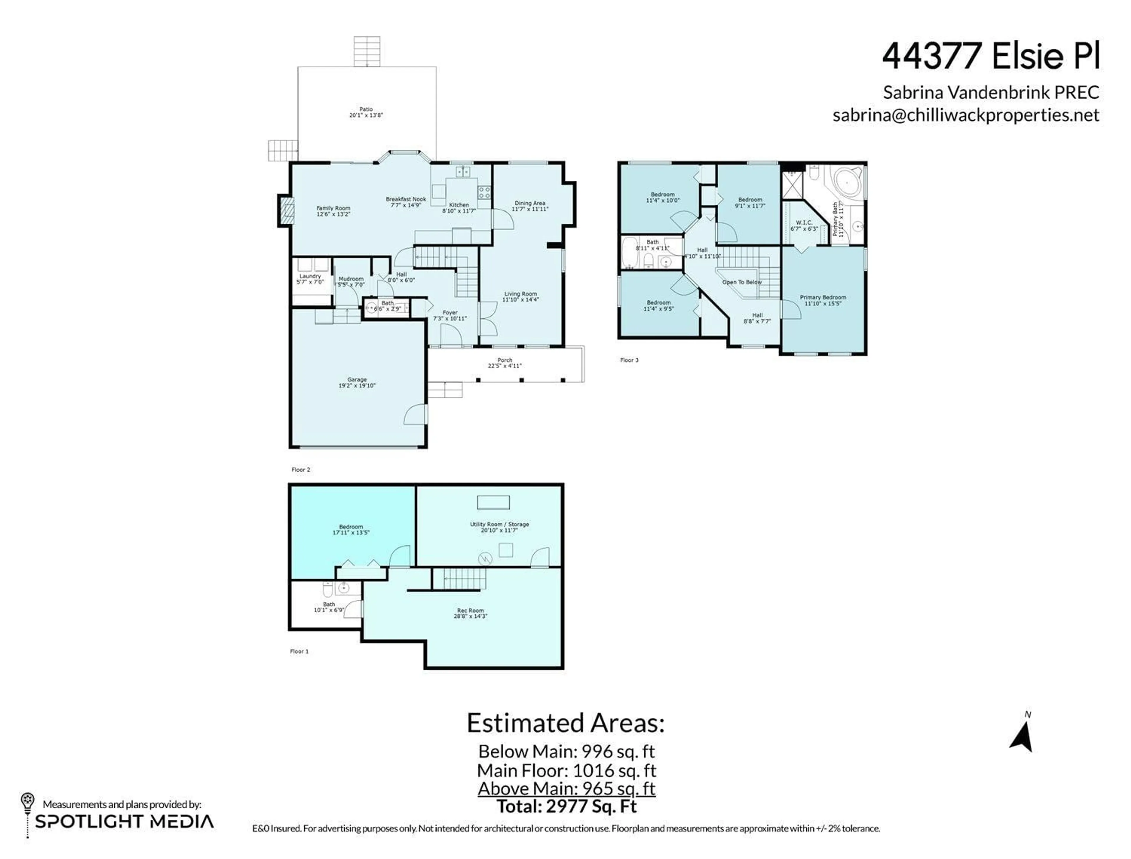 Floor plan for 44377 ELSIE PLACE|Sardis South, Chilliwack British Columbia V2R5L1