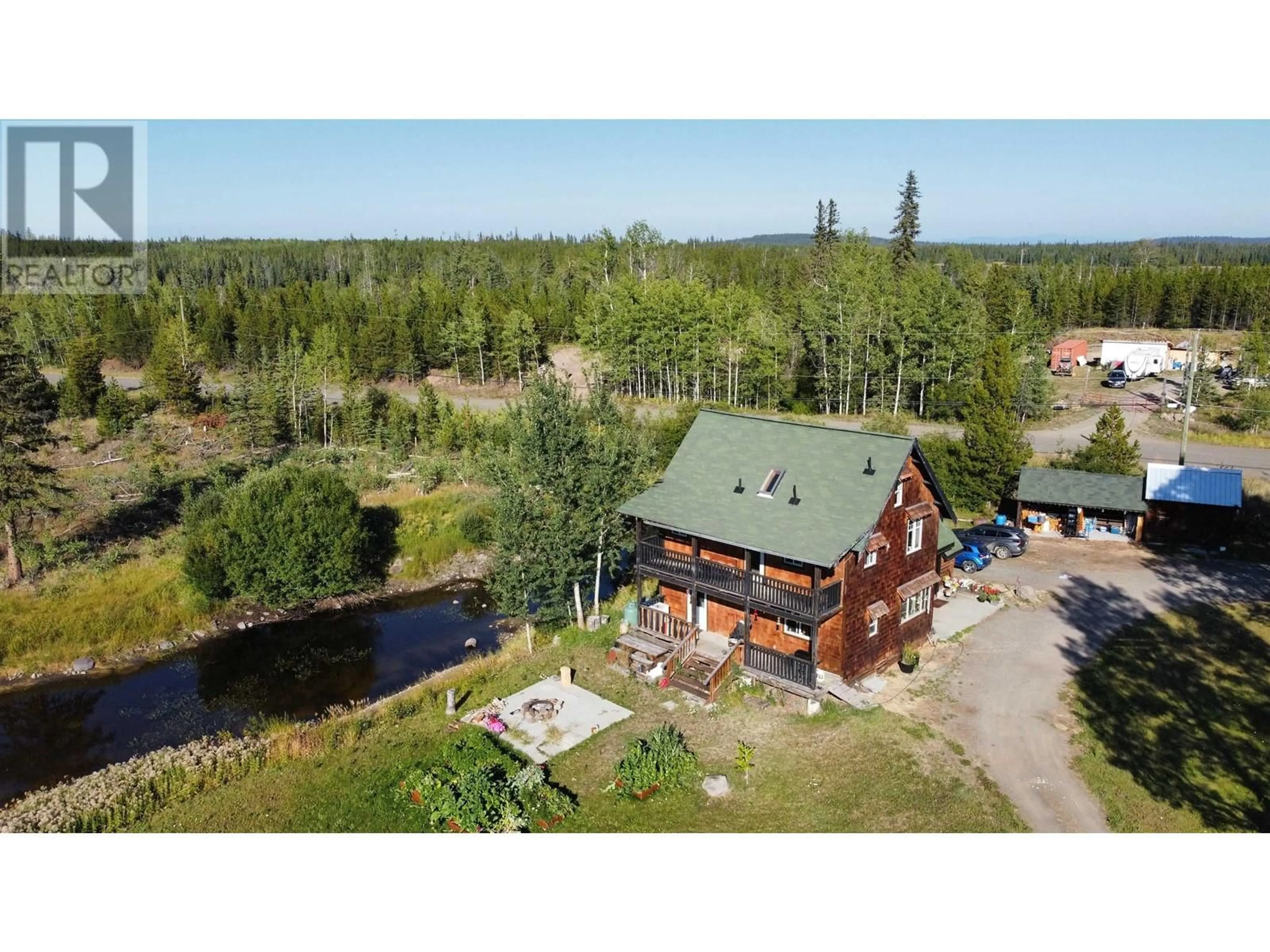 A pic from outside/outdoor area/front of a property/back of a property/a pic from drone, unknown for 7126 93 MILE LOOP ROAD, 100 Mile House British Columbia V0K2E2