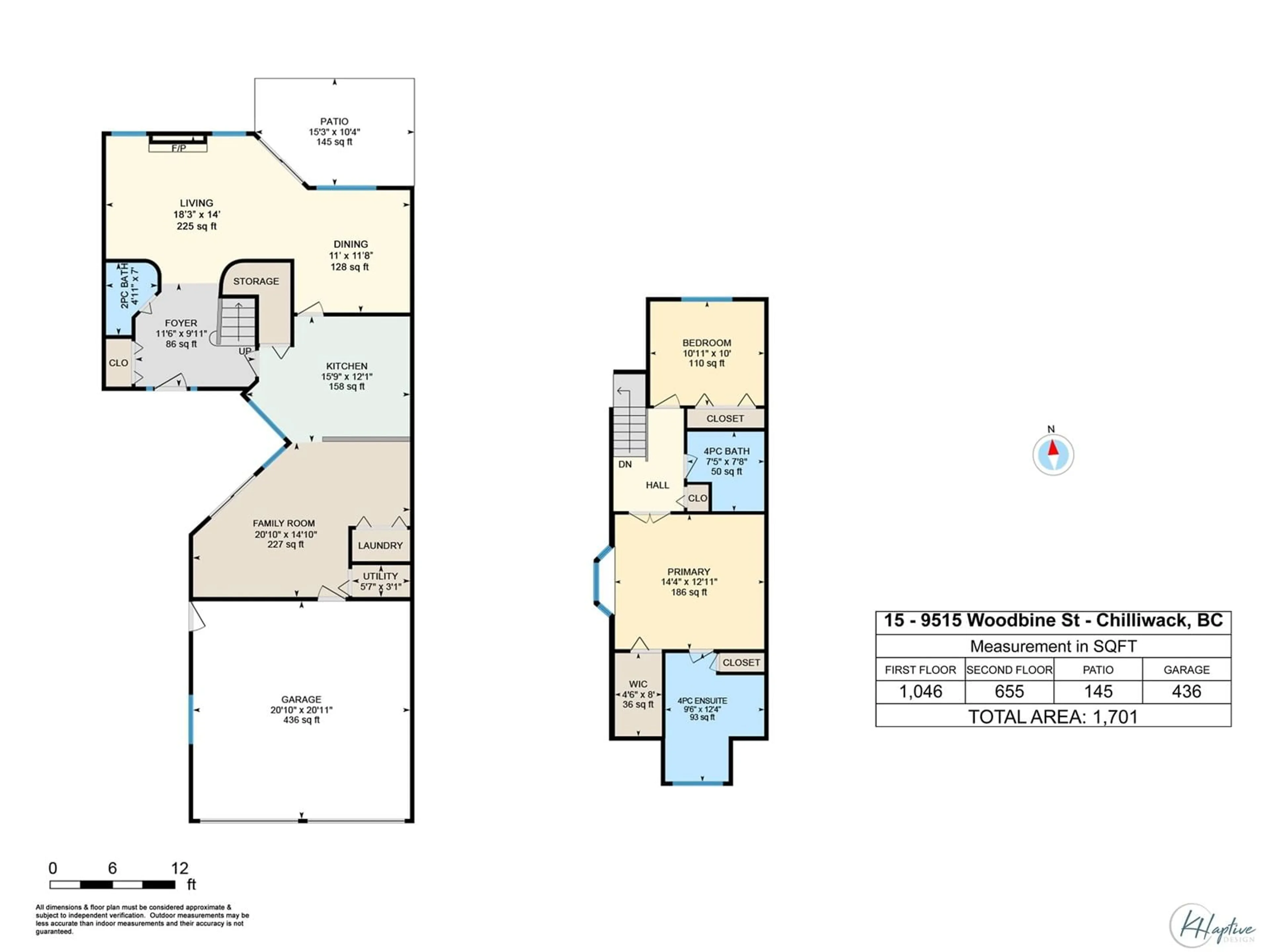 Floor plan for 15 9515 WOODBINE STREET|Chilliwack Prope, Chilliwack British Columbia V2P7T2