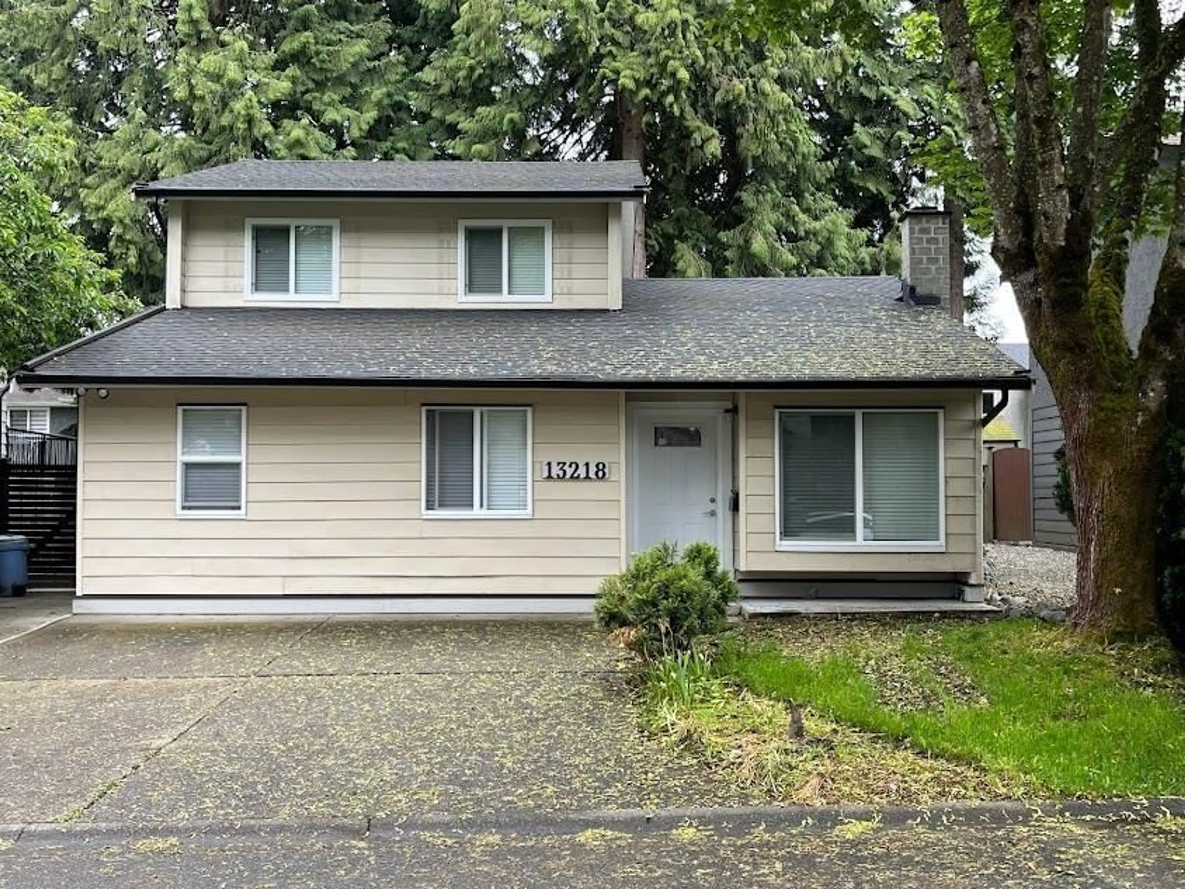 Home with vinyl exterior material, street for 13218 67, Surrey British Columbia V3W7J2
