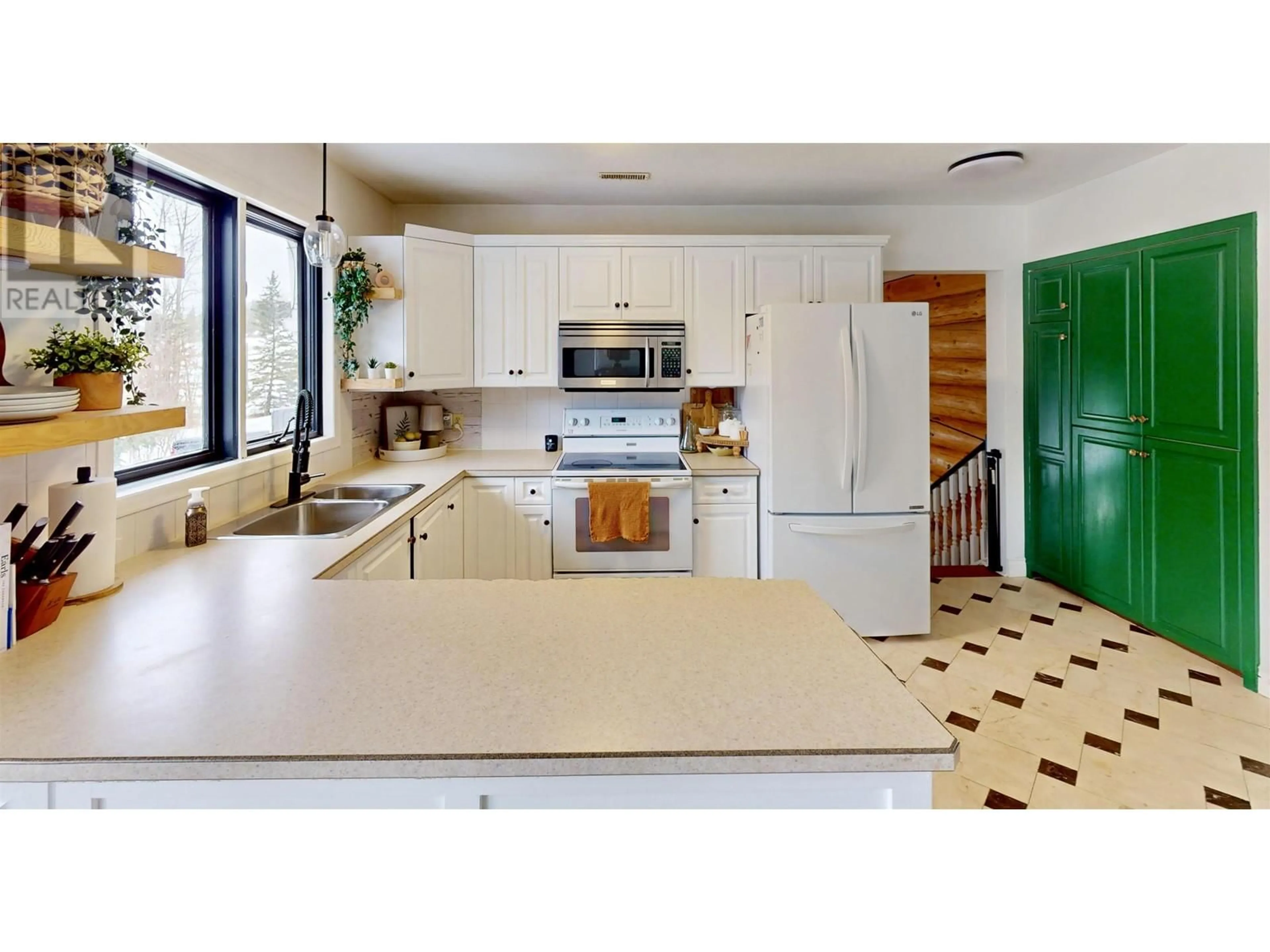Open concept kitchen, ceramic/tile floor for 12954 AGNES LANE, Charlie Lake British Columbia V0C1H0