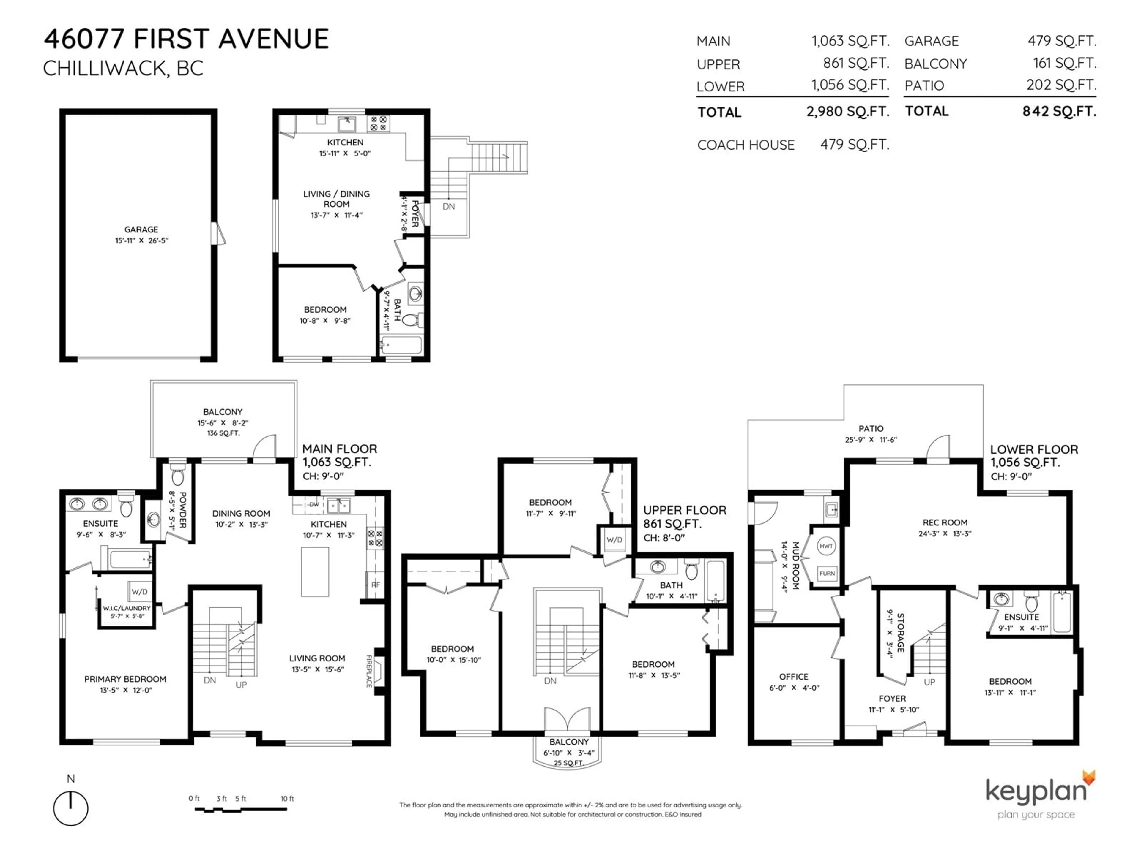 Floor plan for 46077 FIRST AVENUE, Chilliwack British Columbia V2P1W2
