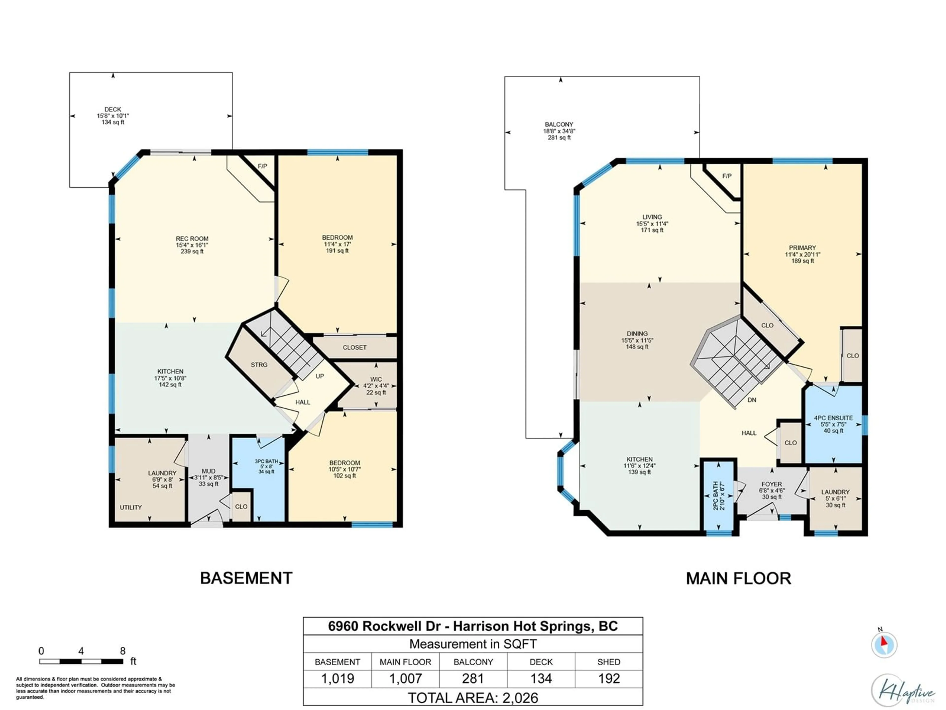 Floor plan for 6960 ROCKWELL DRIVE|Harrison Lake, Harrison Hot Springs British Columbia V0M1A0