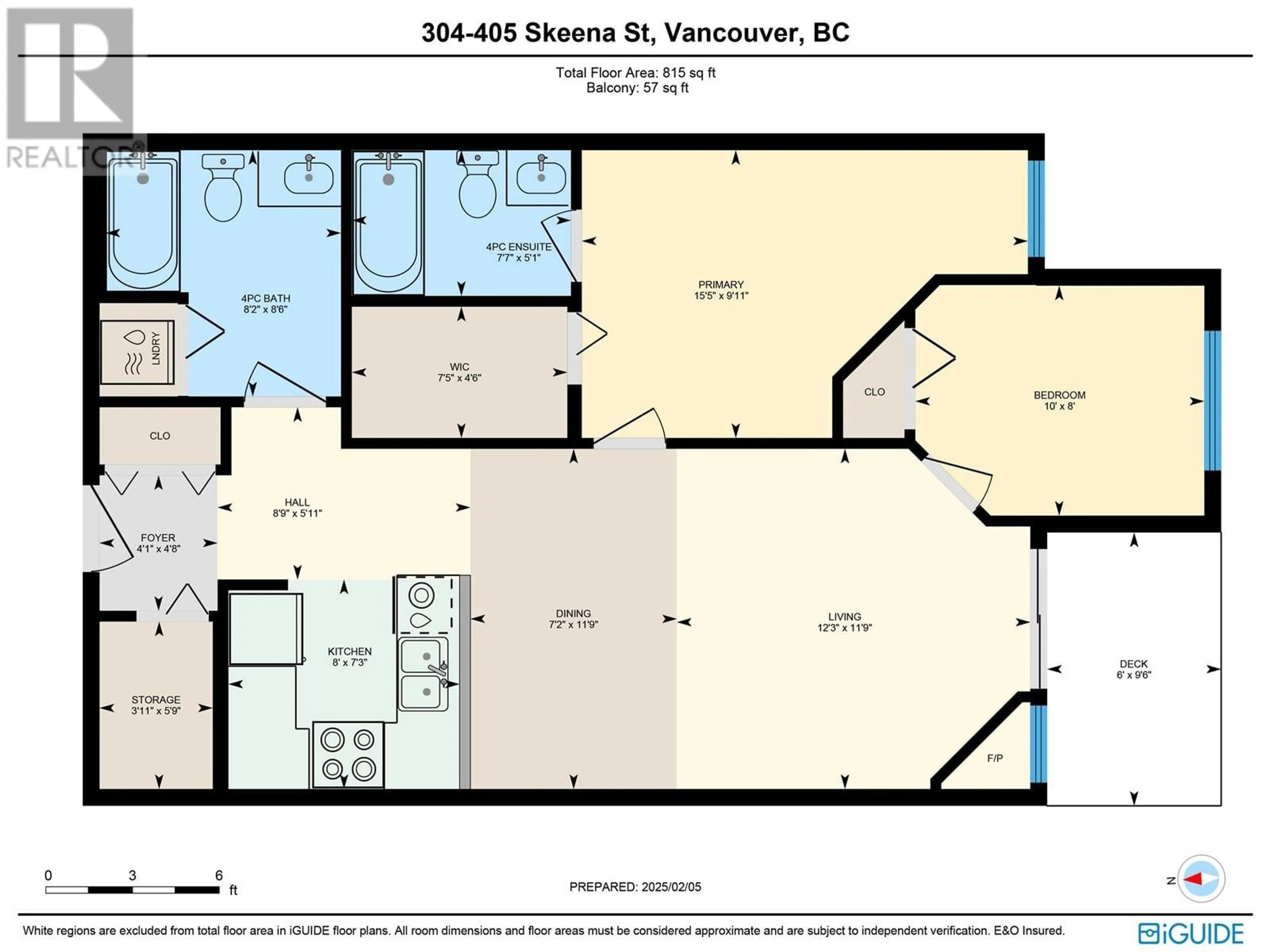 Floor plan for 304 405 SKEENA STREET, Vancouver British Columbia V5K0A3