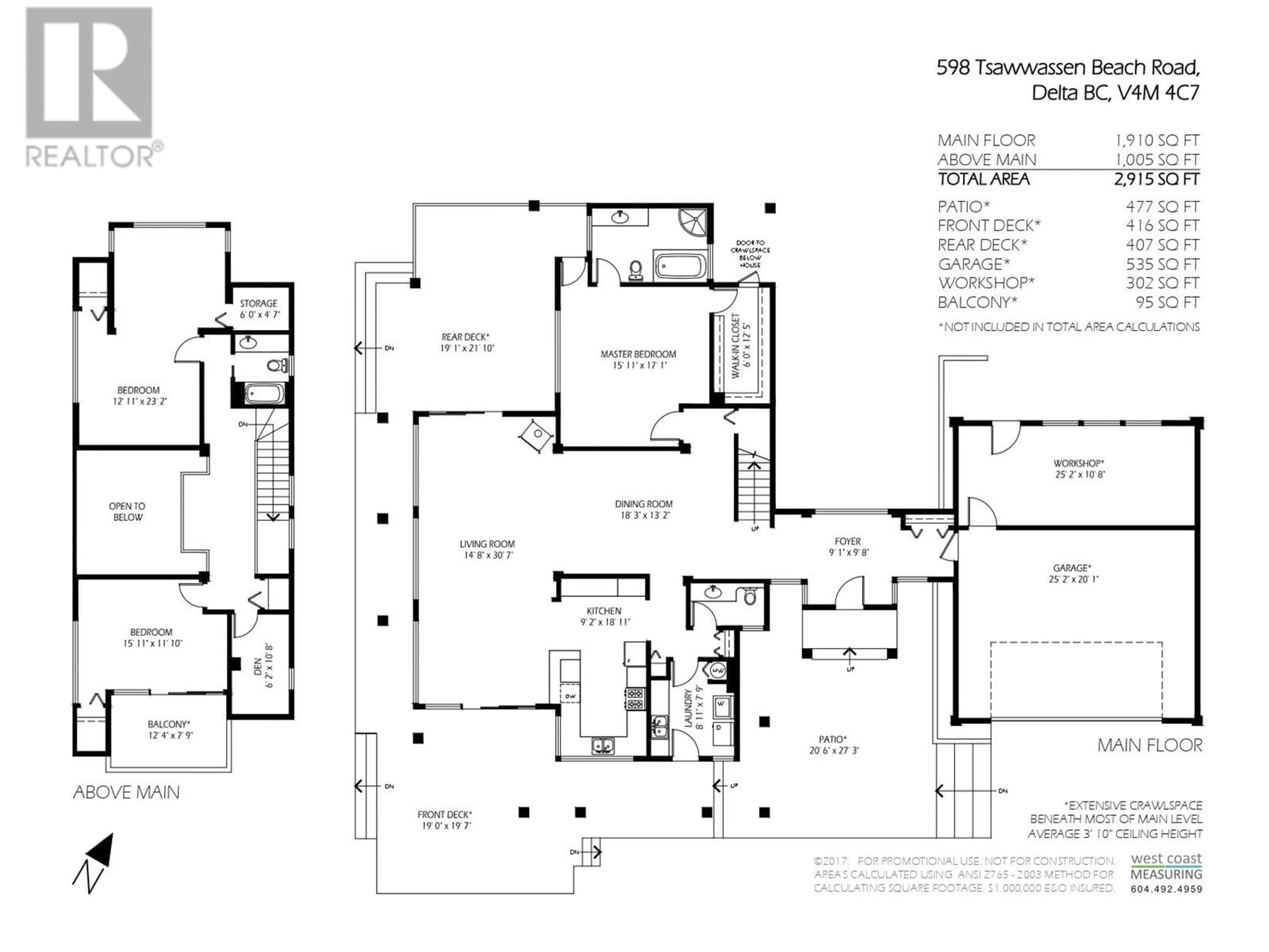 Floor plan for 598 TSAWWASSEN BEACH ROAD, Delta British Columbia V4M4C7