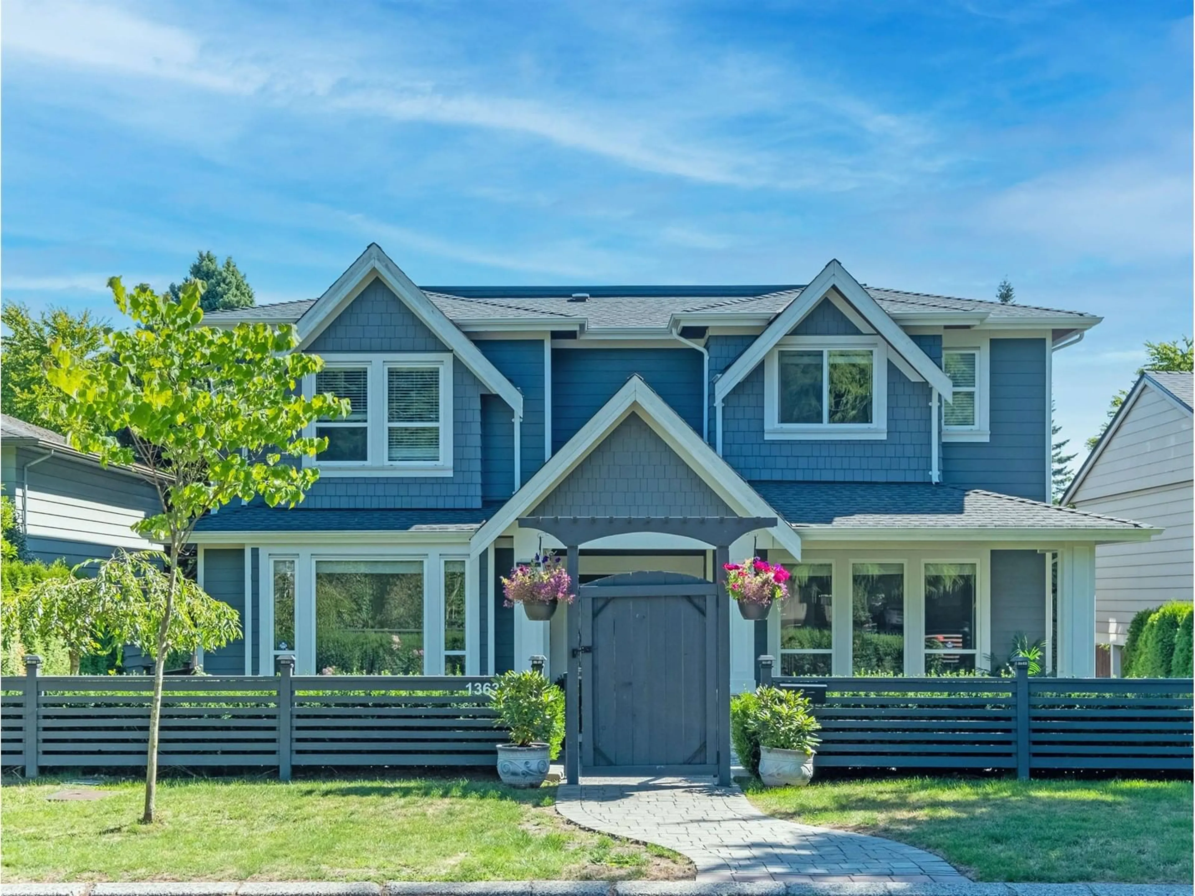 Home with vinyl exterior material, street for 13632 BLACKBURN, White Rock British Columbia V4B2Y8