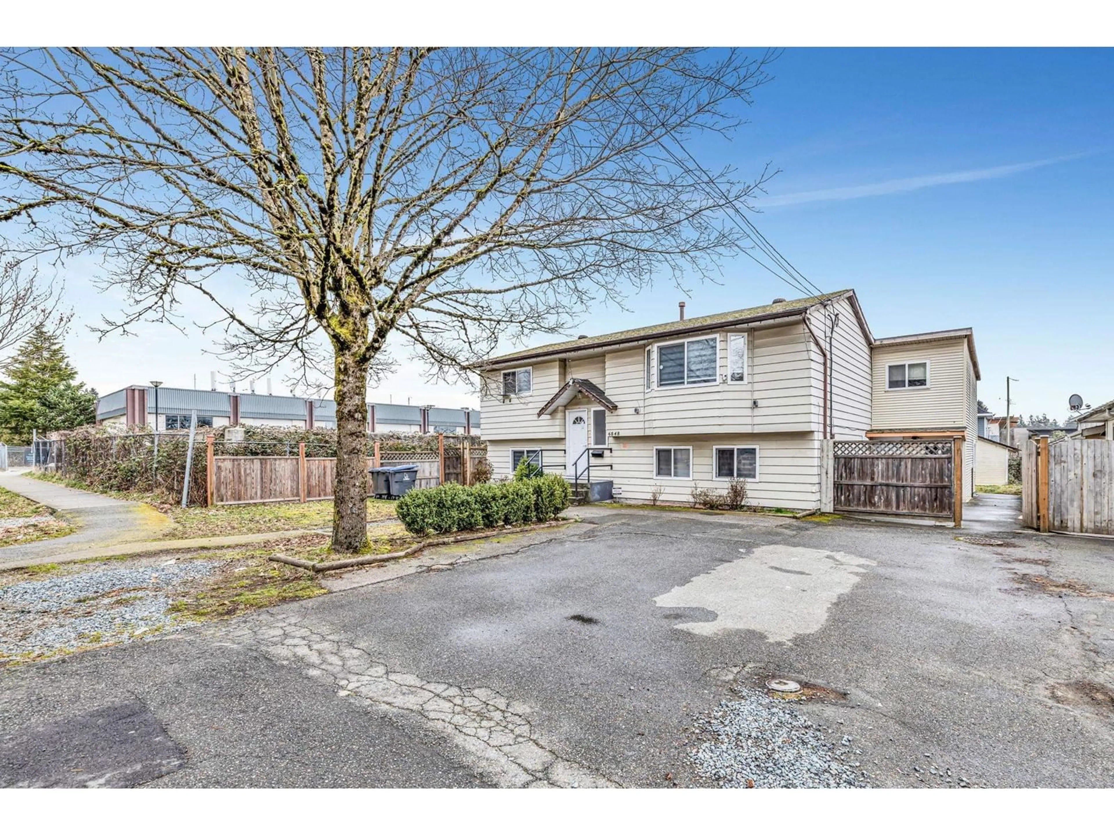 A pic from outside/outdoor area/front of a property/back of a property/a pic from drone, street for 6848 135, Surrey British Columbia V3W4W6