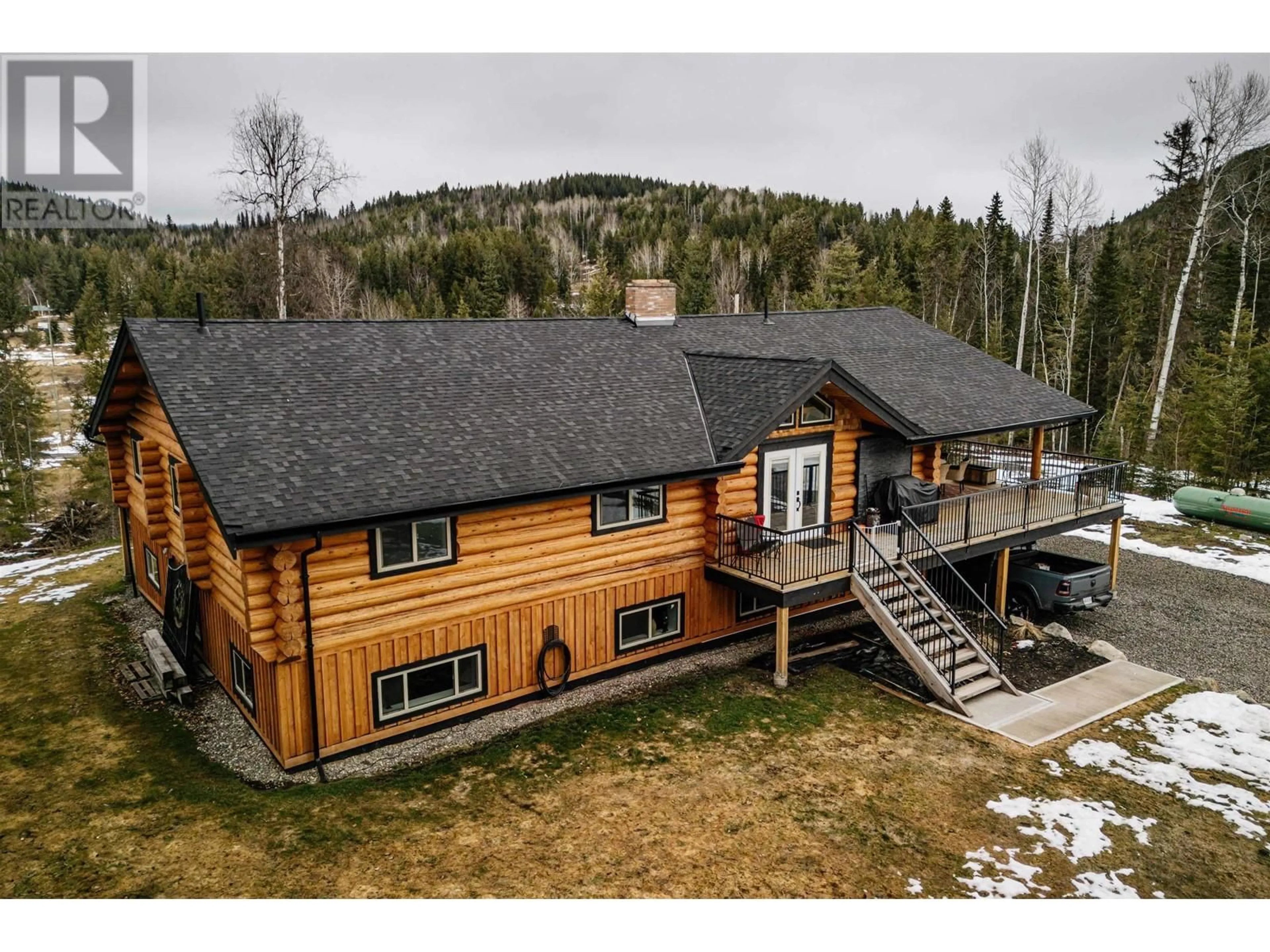 A pic from outside/outdoor area/front of a property/back of a property/a pic from drone, mountain view for 2199 EAGLE CREEK ROAD, Canim Lake British Columbia V0K1L0