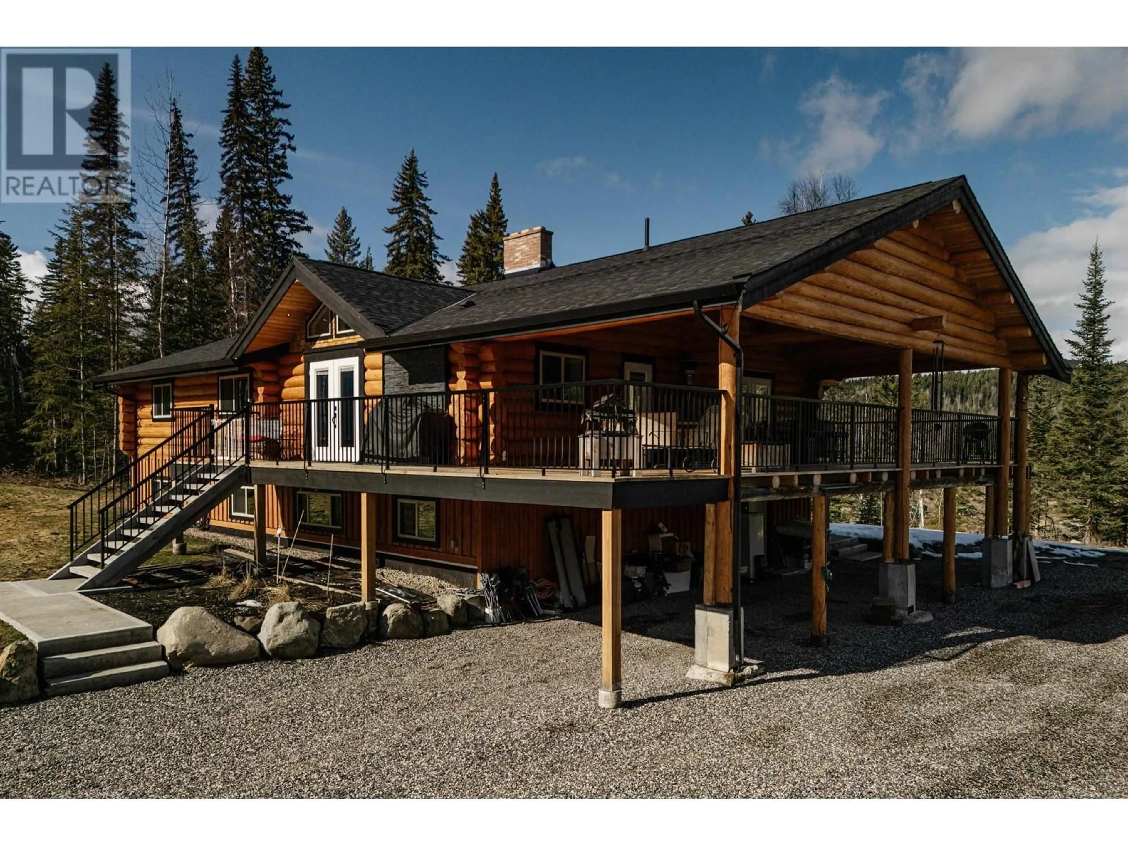 A pic from outside/outdoor area/front of a property/back of a property/a pic from drone, mountain view for 2199 EAGLE CREEK ROAD, Canim Lake British Columbia V0K1L0