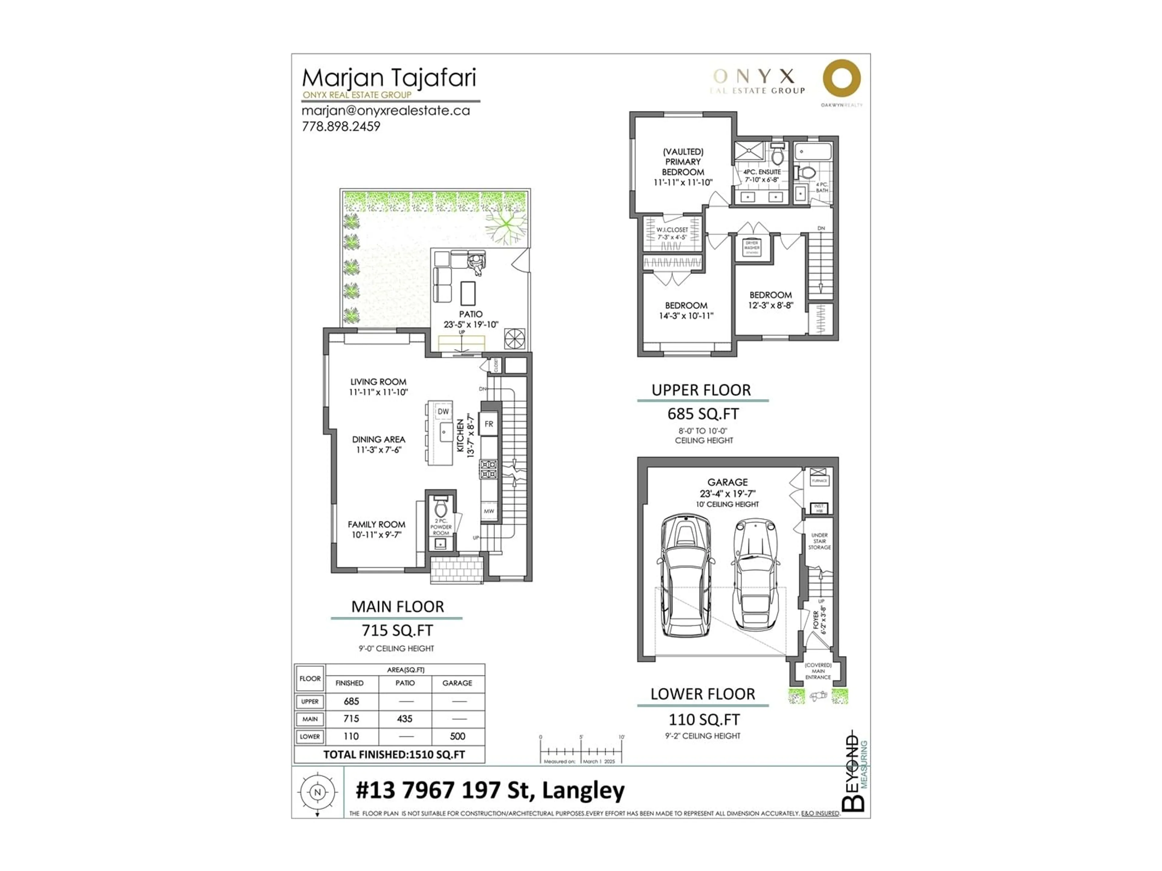 Floor plan for 13 - 7967 197, Langley British Columbia V2Y3P1