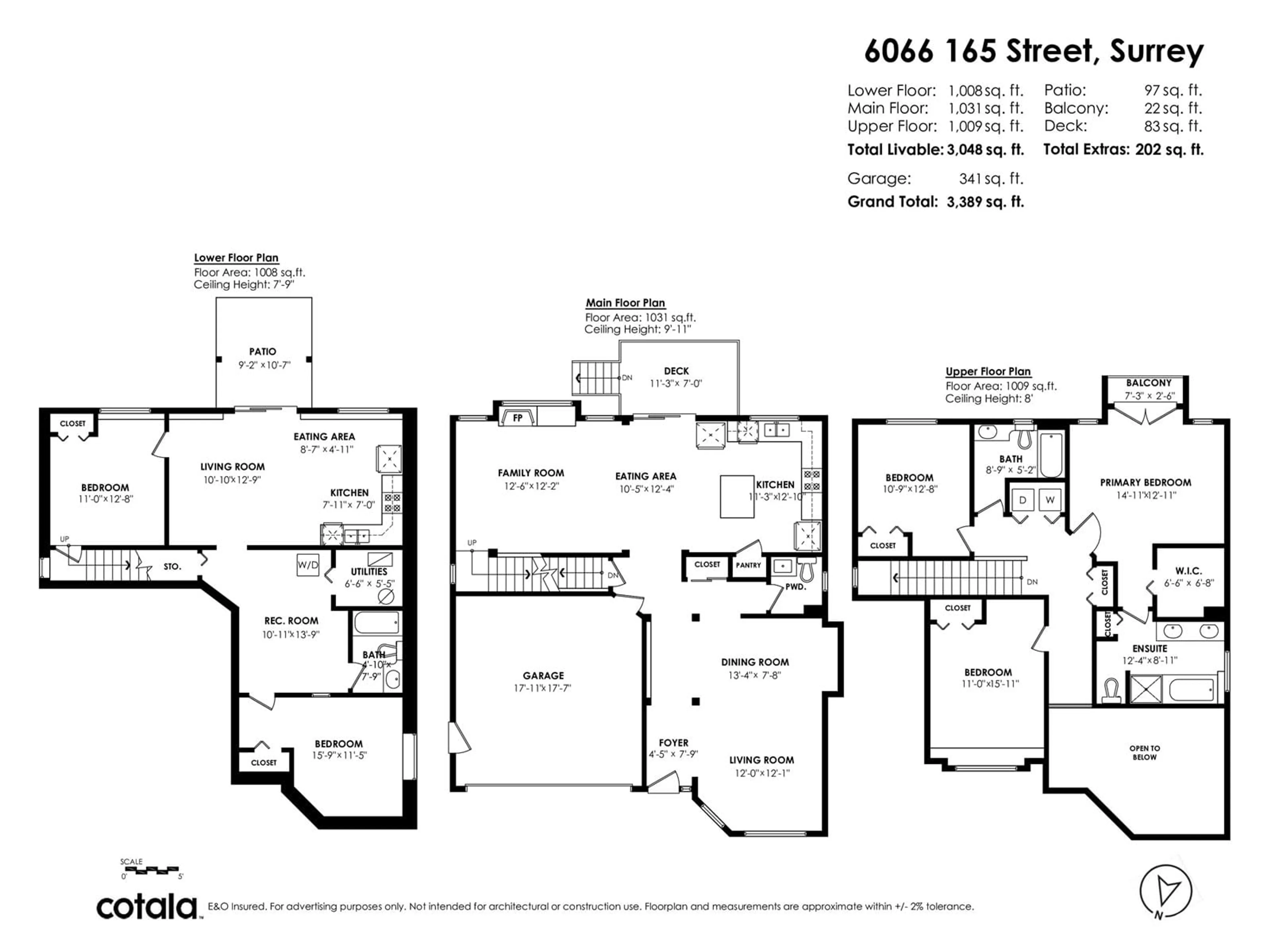 Floor plan for 6066 165 STREET, Surrey British Columbia V3S5V4