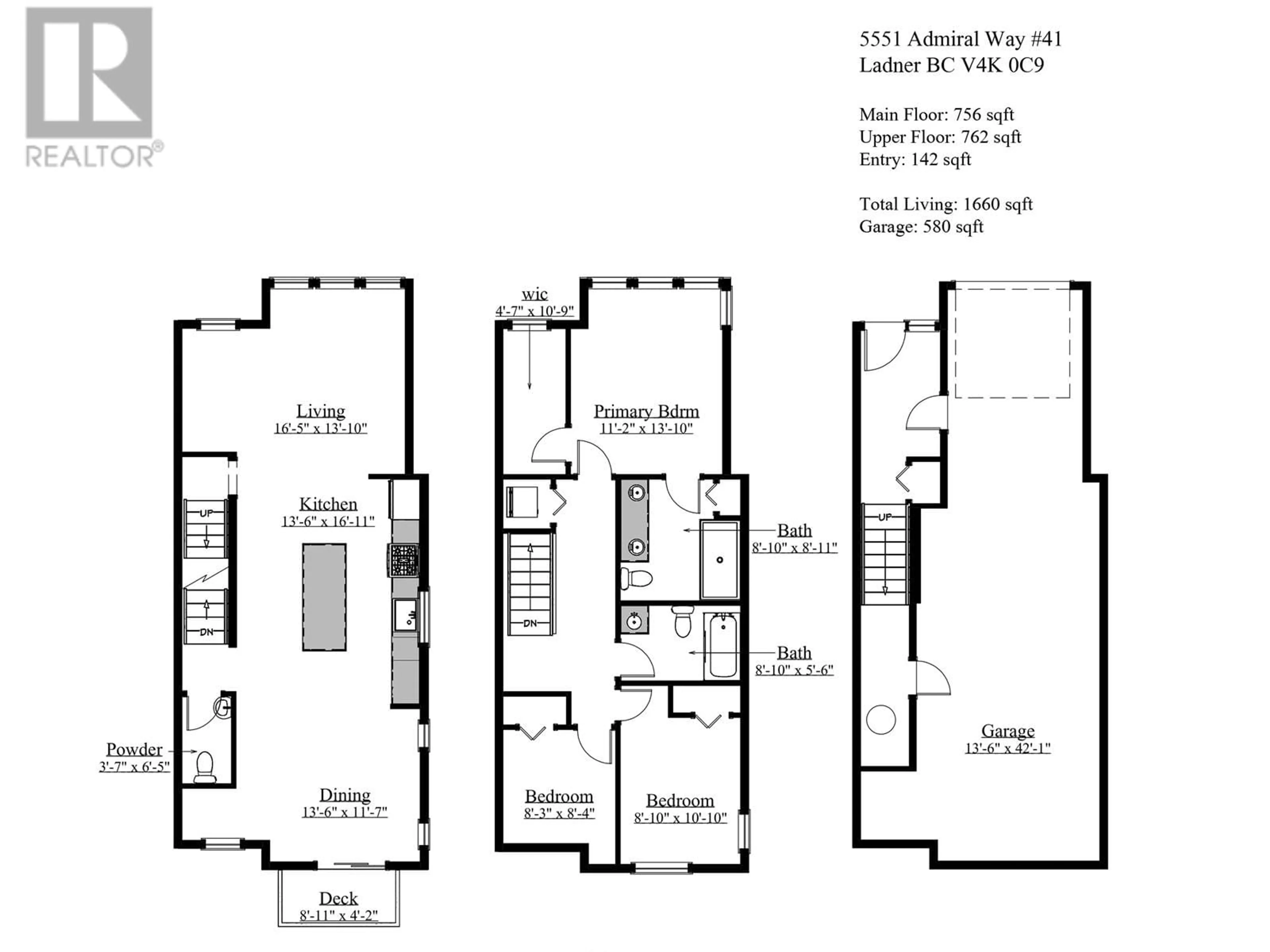 Floor plan for 41 5551 ADMIRAL WAY, Ladner British Columbia V4K0C9