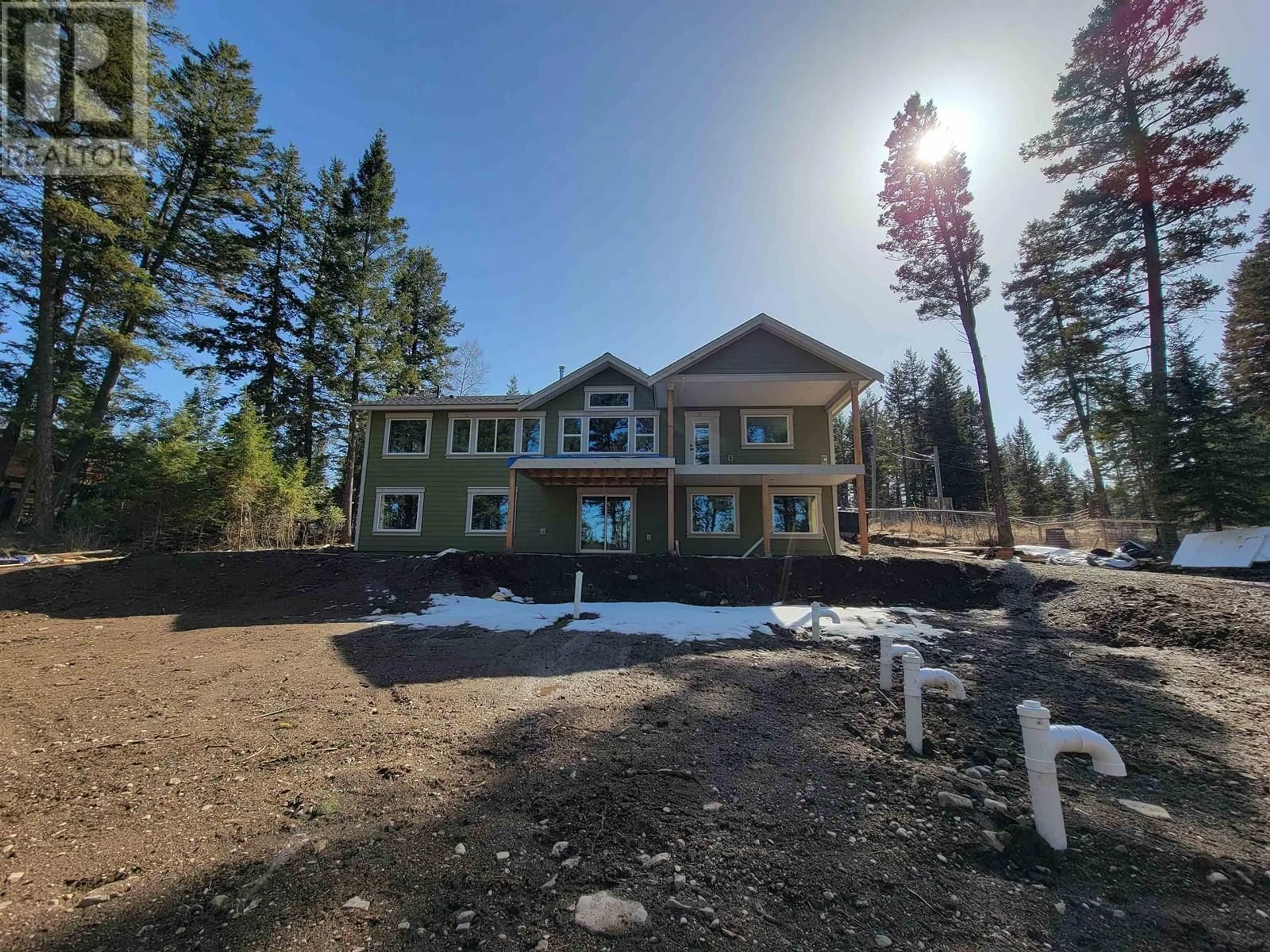 A pic from outside/outdoor area/front of a property/back of a property/a pic from drone, unknown for 5343 ANNAHAM CRESCENT, 108 Mile Ranch British Columbia V0K2Z0