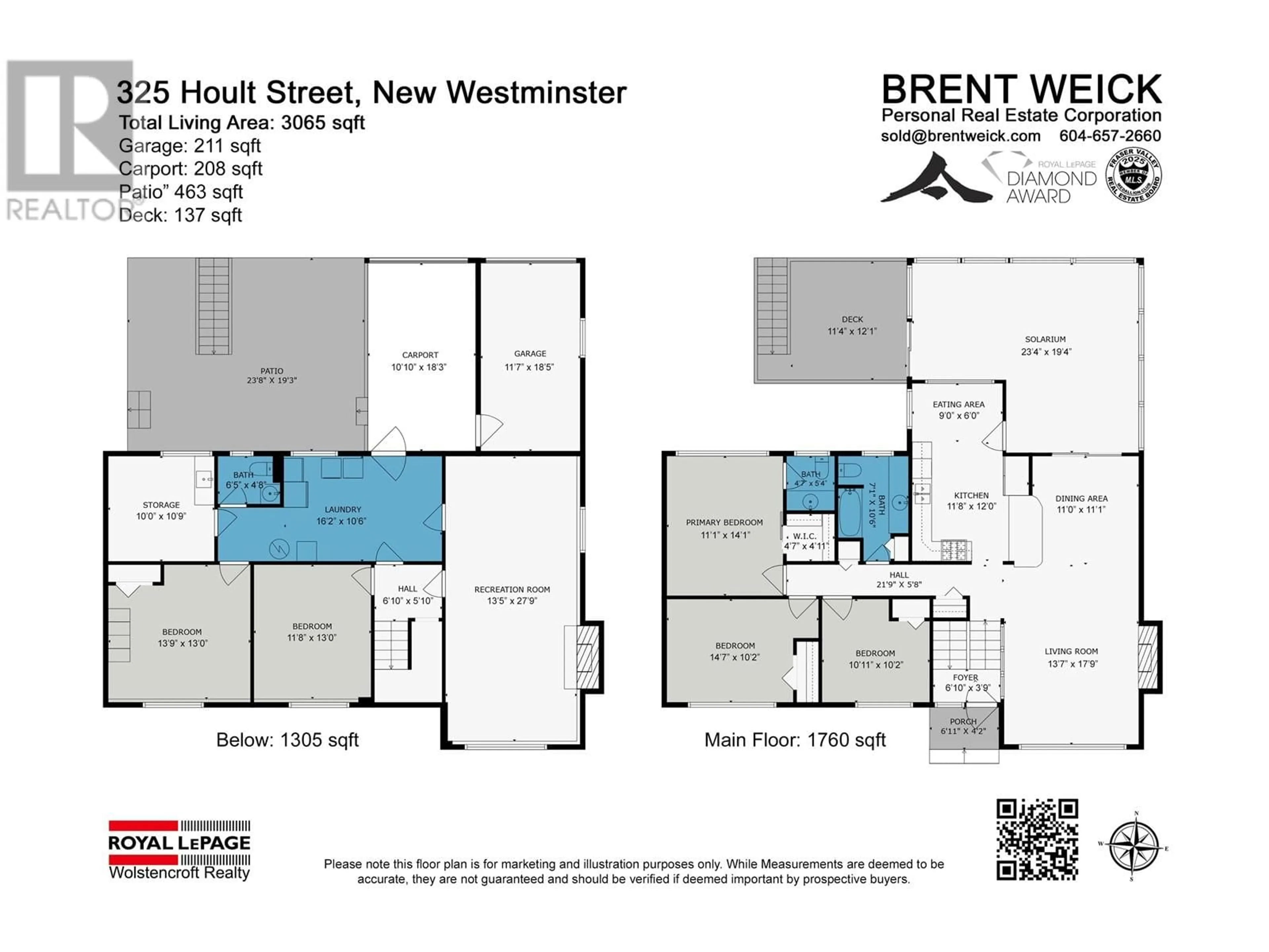 Floor plan for 325 HOULT STREET, New Westminster British Columbia V3L4X2